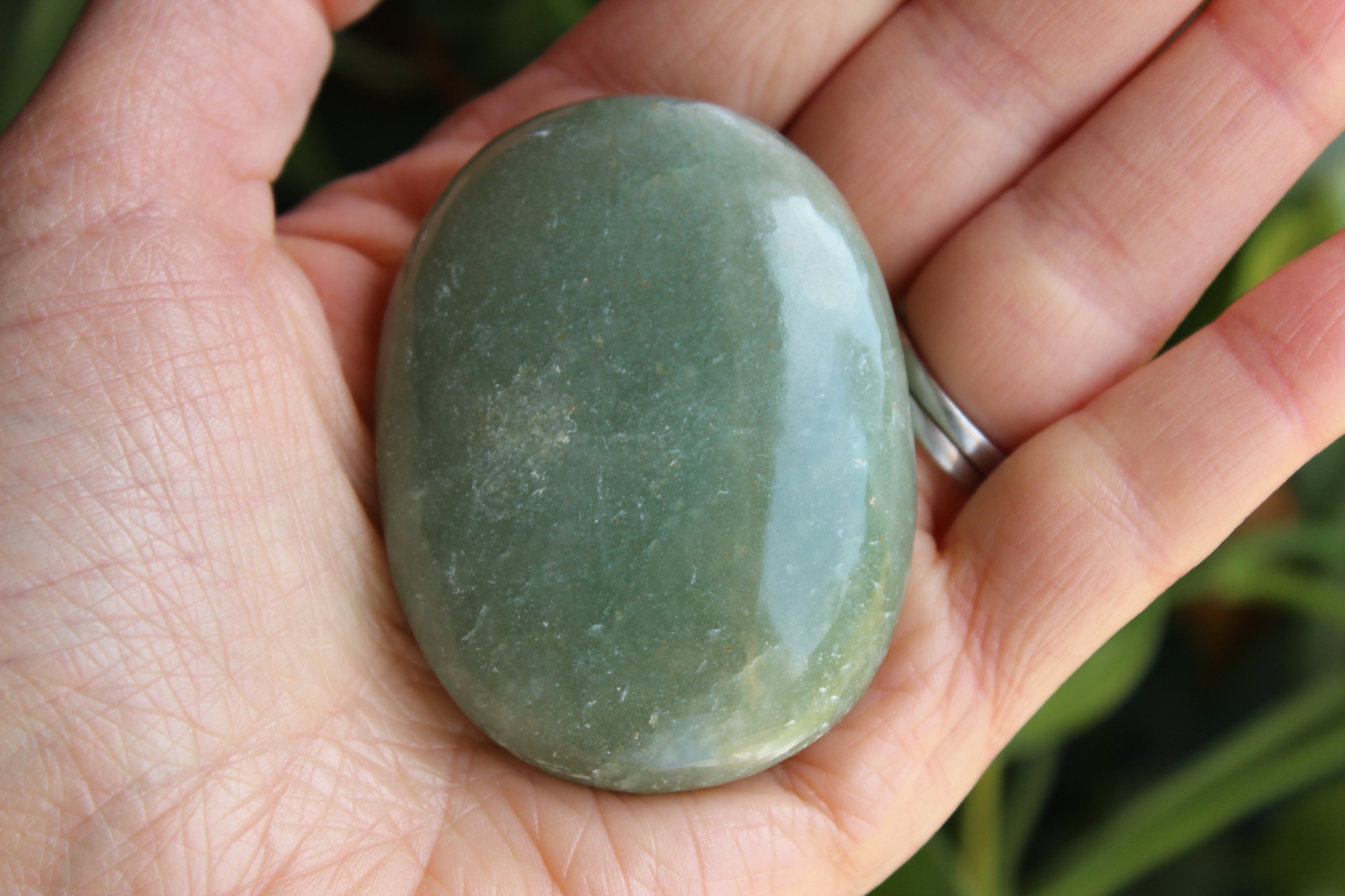 Green aventurine pocket stone 2, new