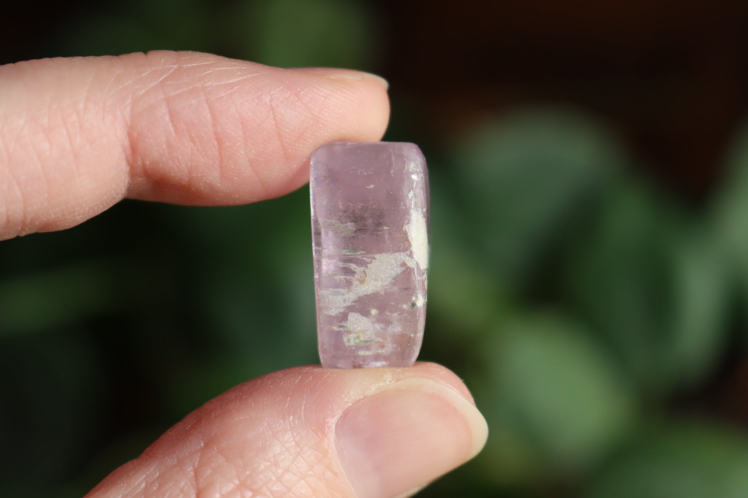 Polished pink kunzite 5