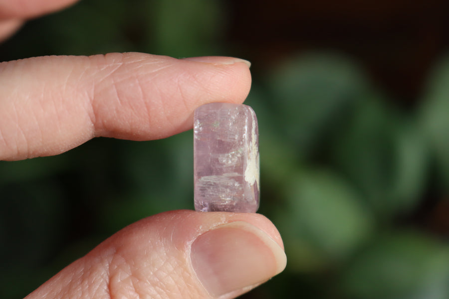 Polished pink kunzite 5