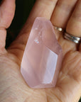 Gemmy rose quartz free form from Mozambique 2, new
