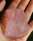 Gemmy rose quartz free form from Mozambique 3, new