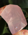 Gemmy rose quartz free form from Mozambique 3, new