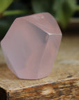 Gemmy rose quartz free form from Mozambique 4, new