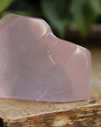 Gemmy rose quartz free form from Mozambique 4, new