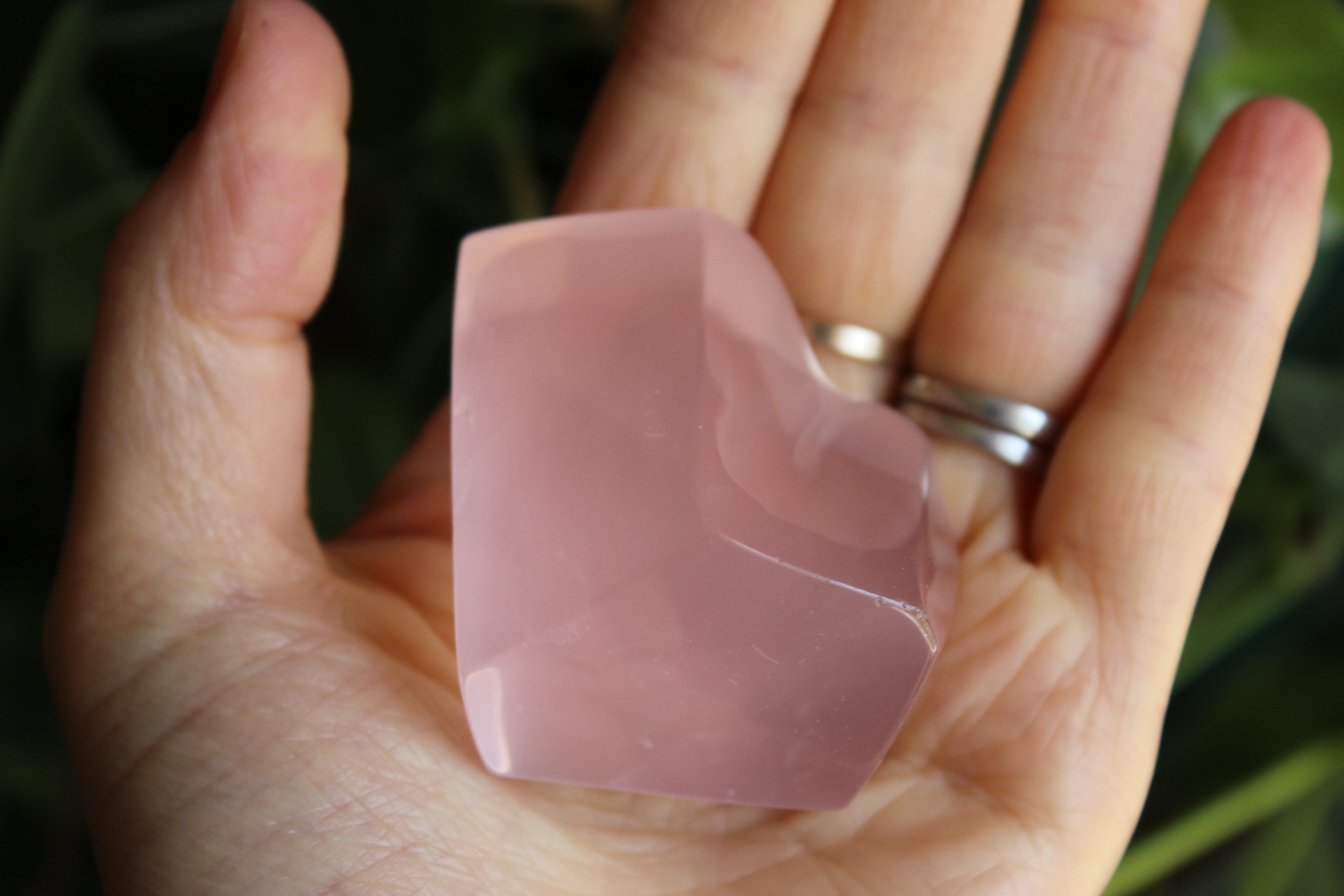 Gemmy rose quartz free form from Mozambique 4, new