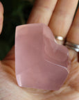 Gemmy rose quartz free form from Mozambique 4, new