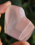 Gemmy rose quartz free form from Mozambique 4, new