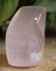 Gemmy rose quartz free form from Mozambique 5, new
