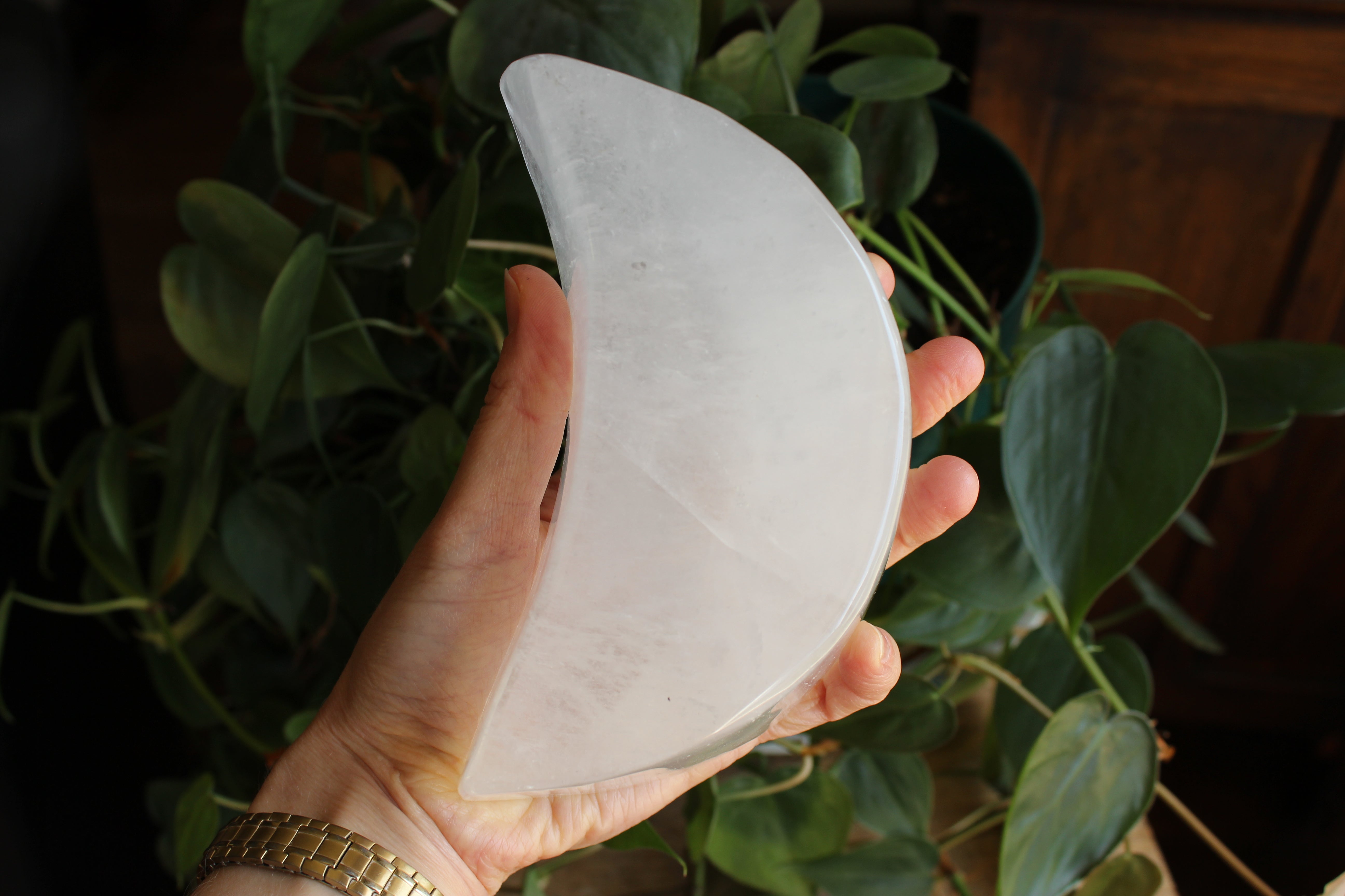 Quartz moon dish 1, new
