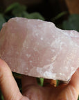 Rose quartz candle holder 1, new