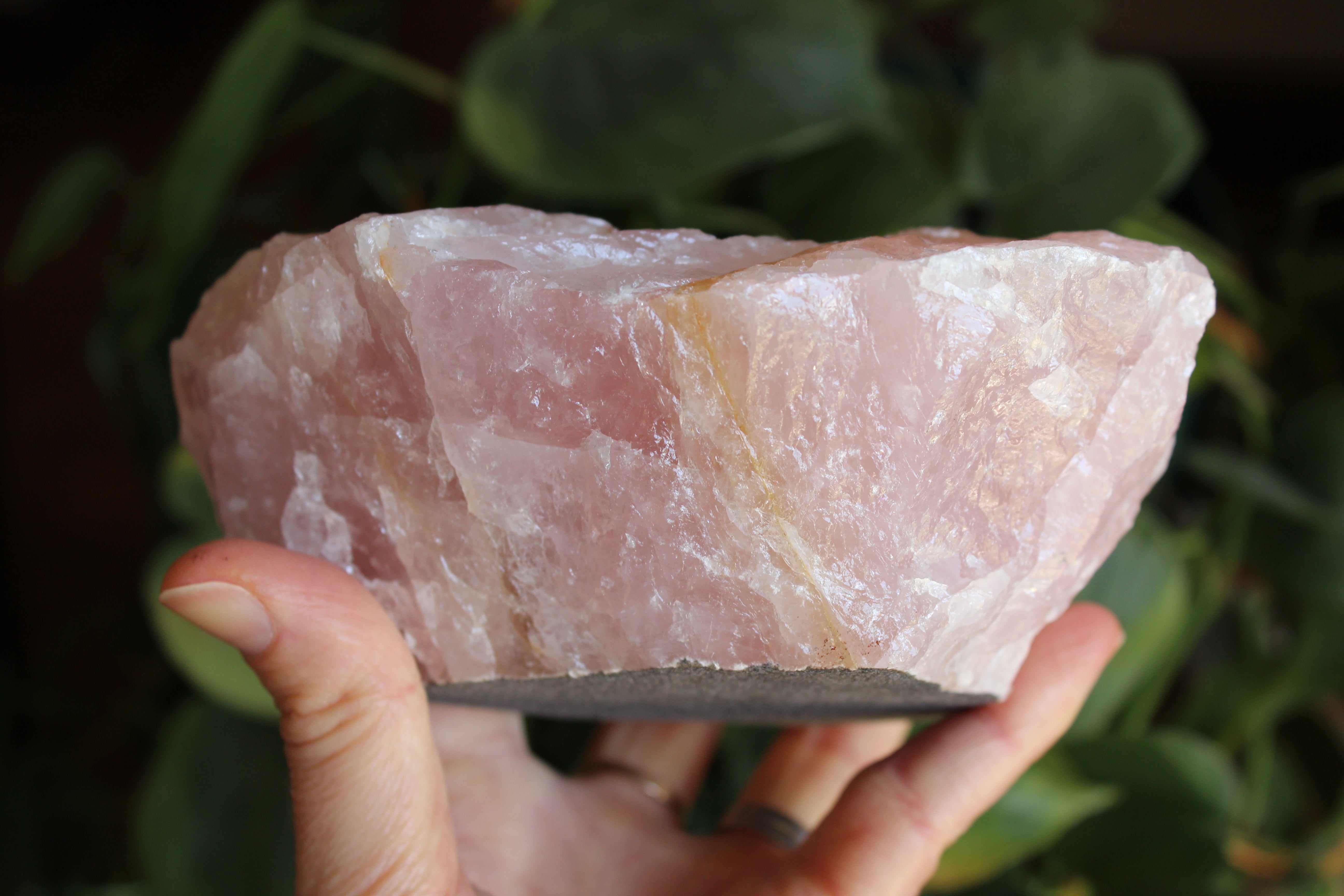 Rose quartz candle holder 2, new