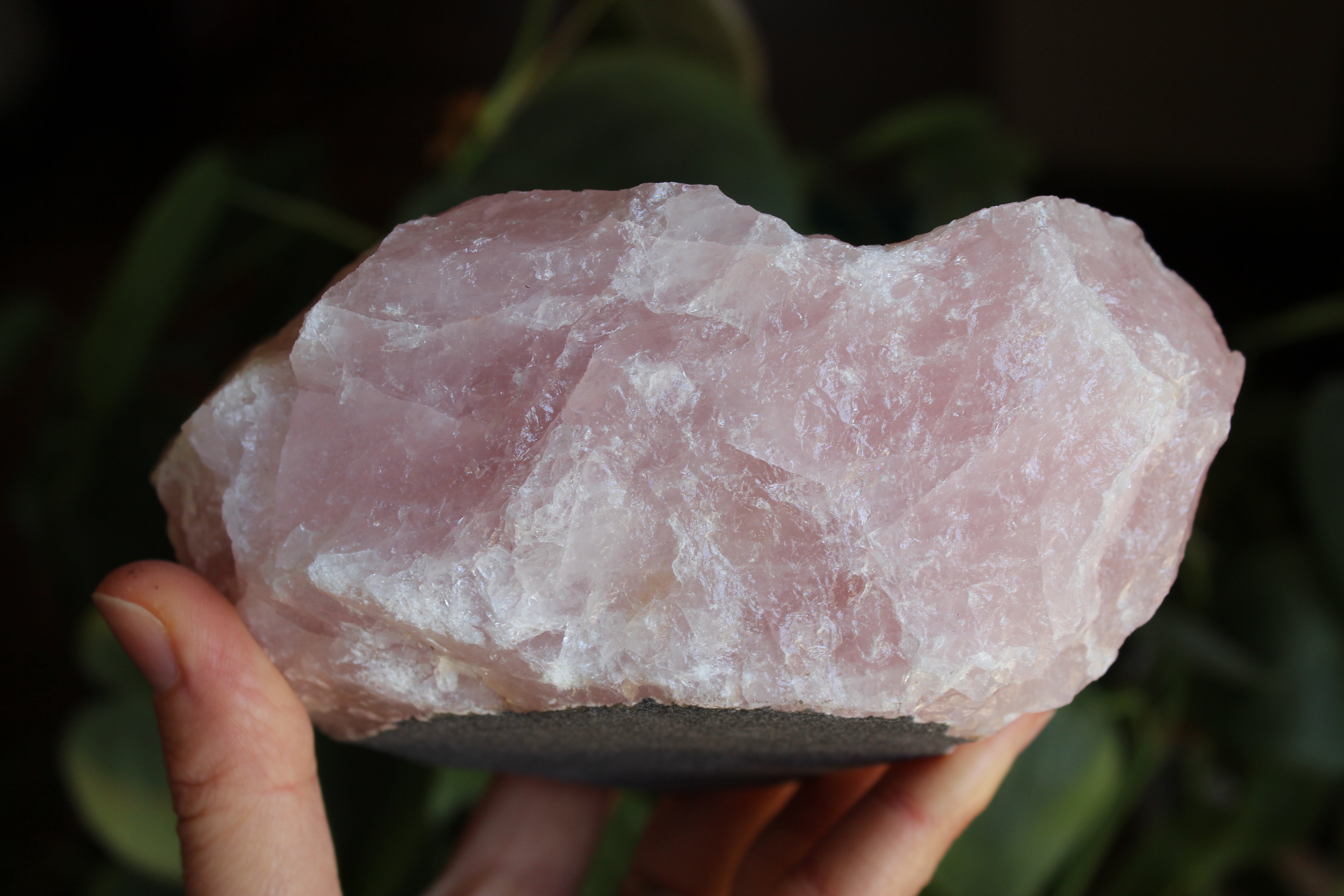 Rose quartz candle holder 2, new