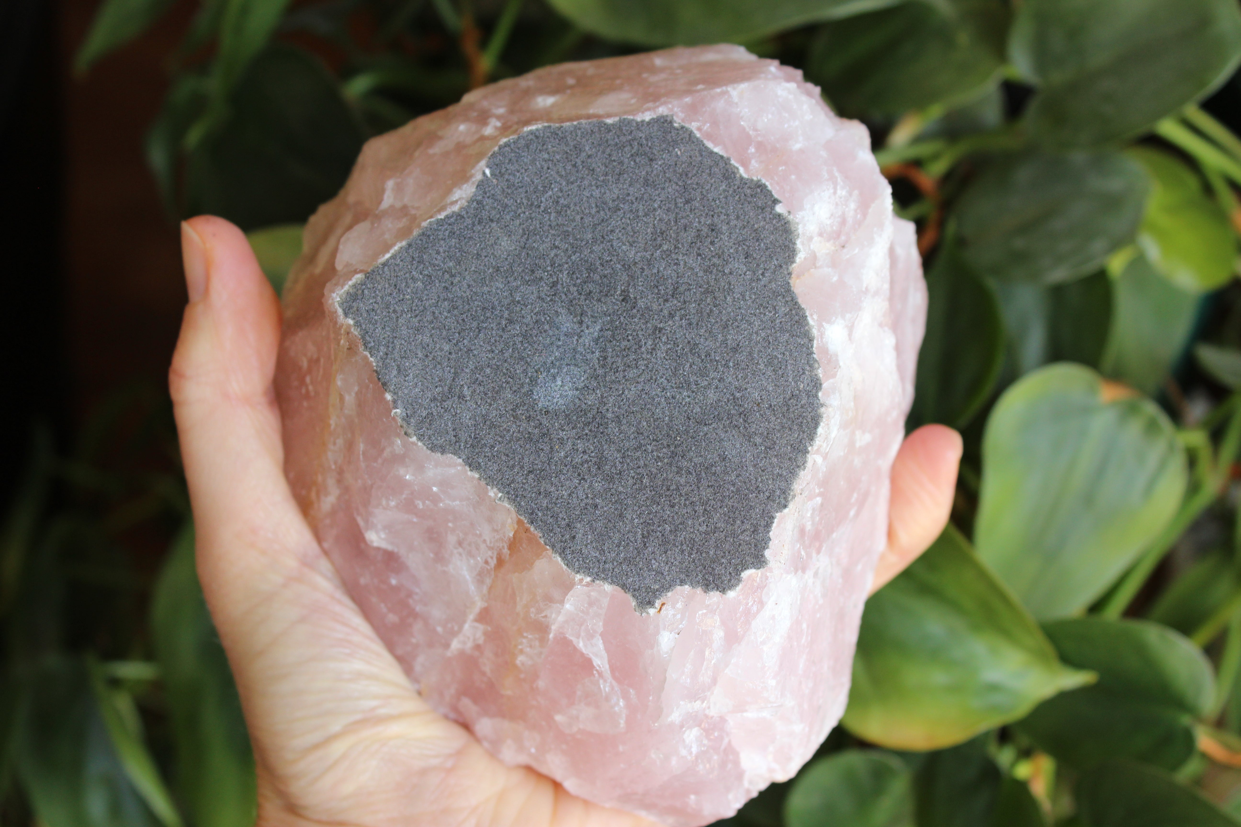Rose quartz candle holder 2, new