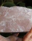 Rose quartz candle holder 3, new