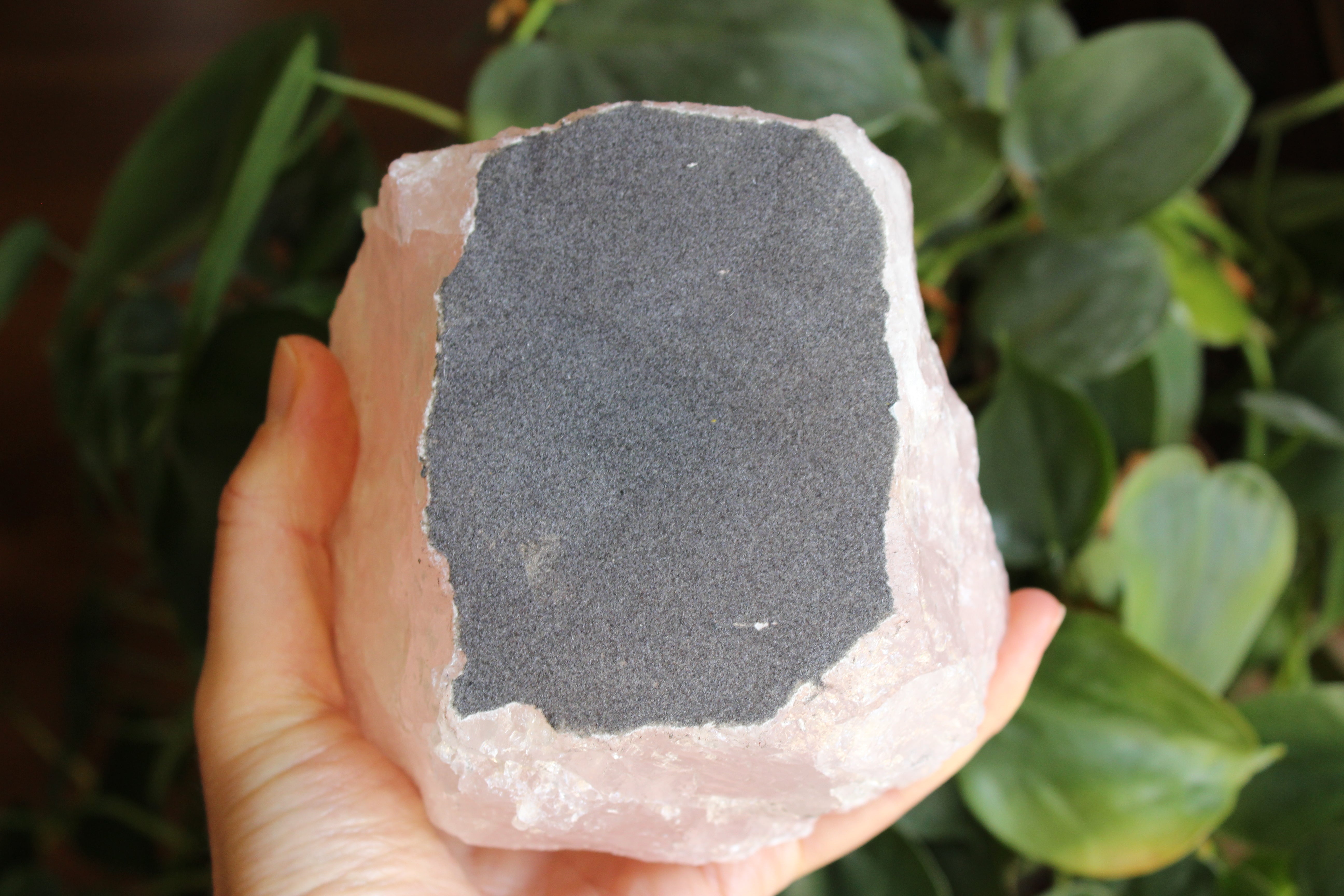 Rose quartz candle holder 3, new
