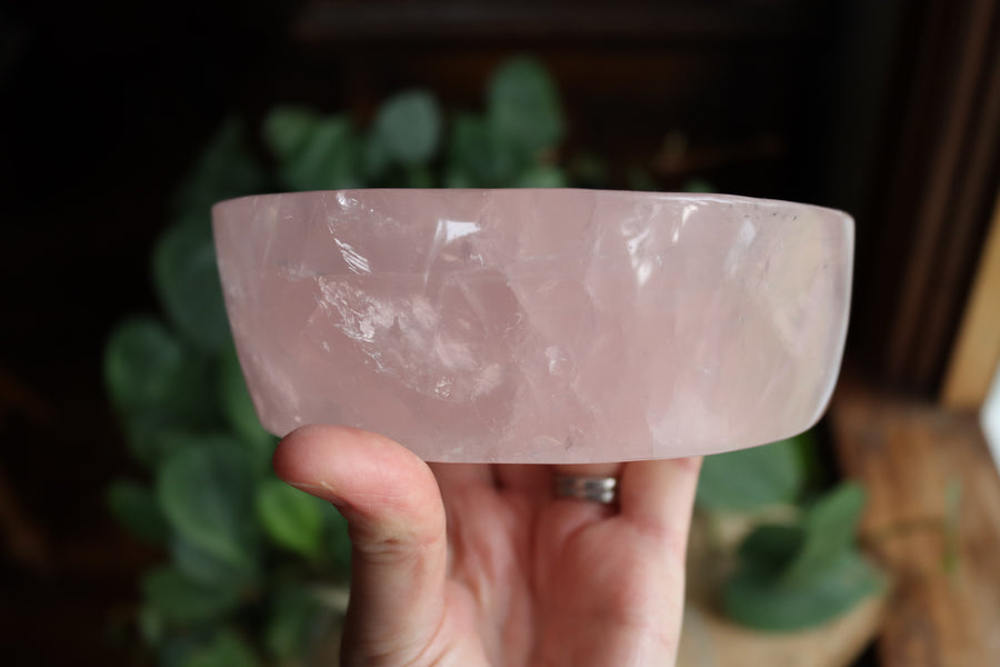 Rose quartz moon dish 3