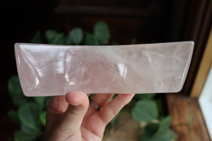 Rose quartz moon dish 3