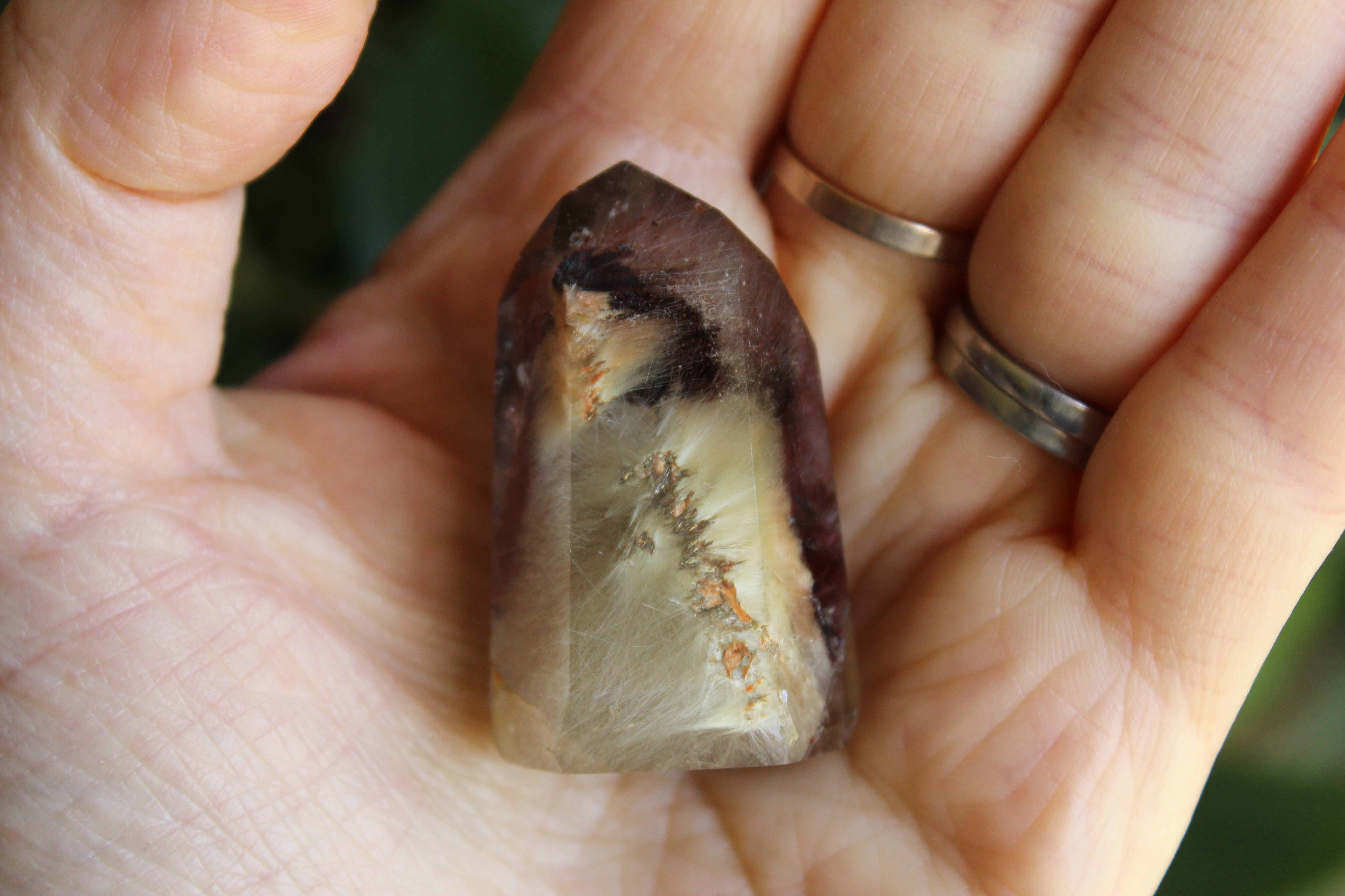 Rutile amphibole quartz tower 2, new