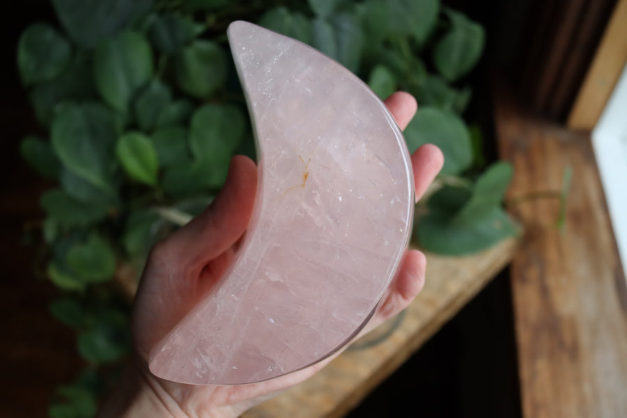 Rose quartz moon dish 3