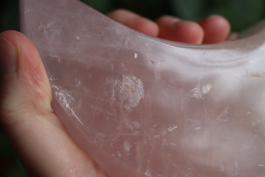 Rose quartz moon dish 3