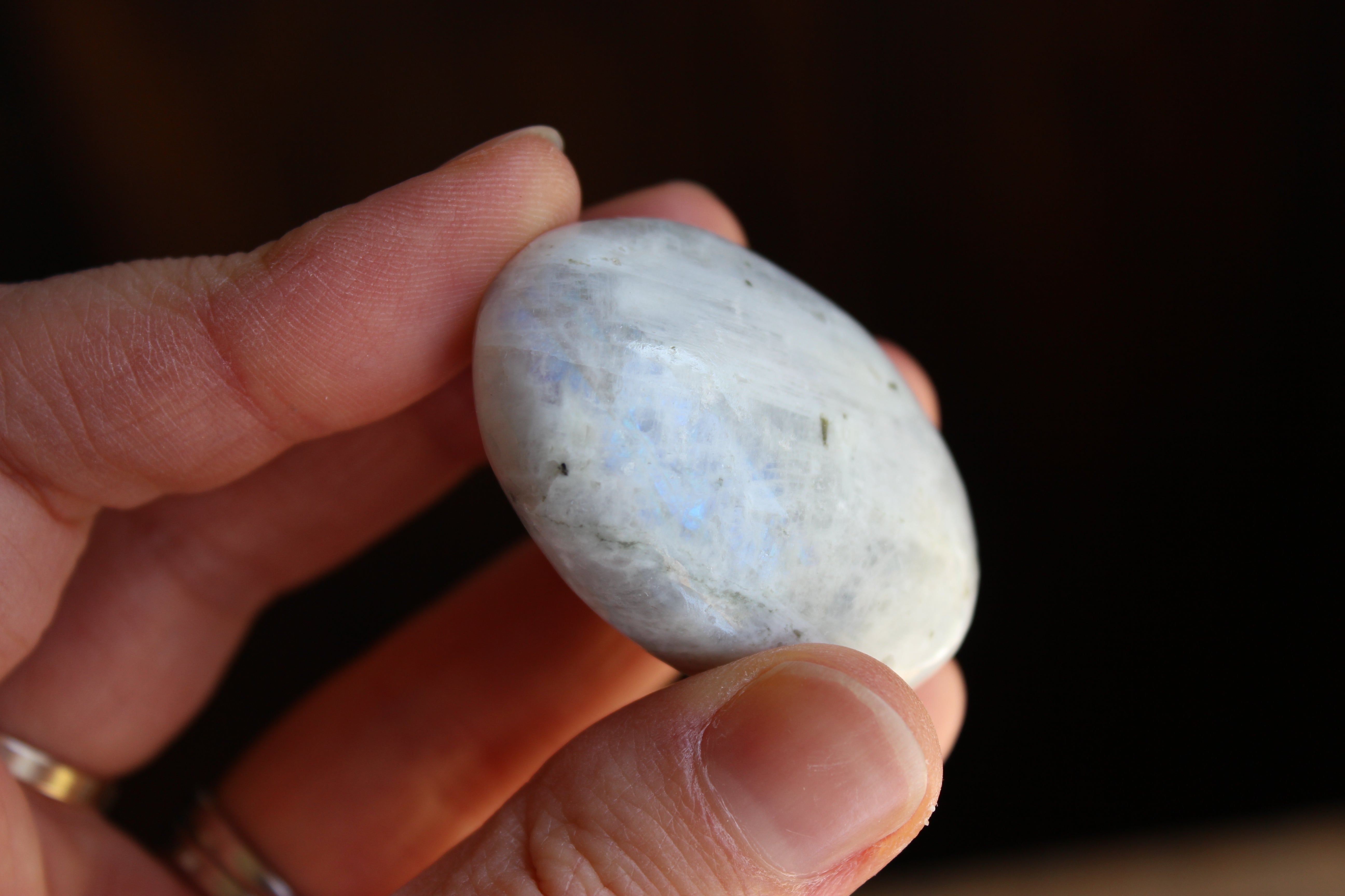 Rainbow moonstone pocket stone 2, new