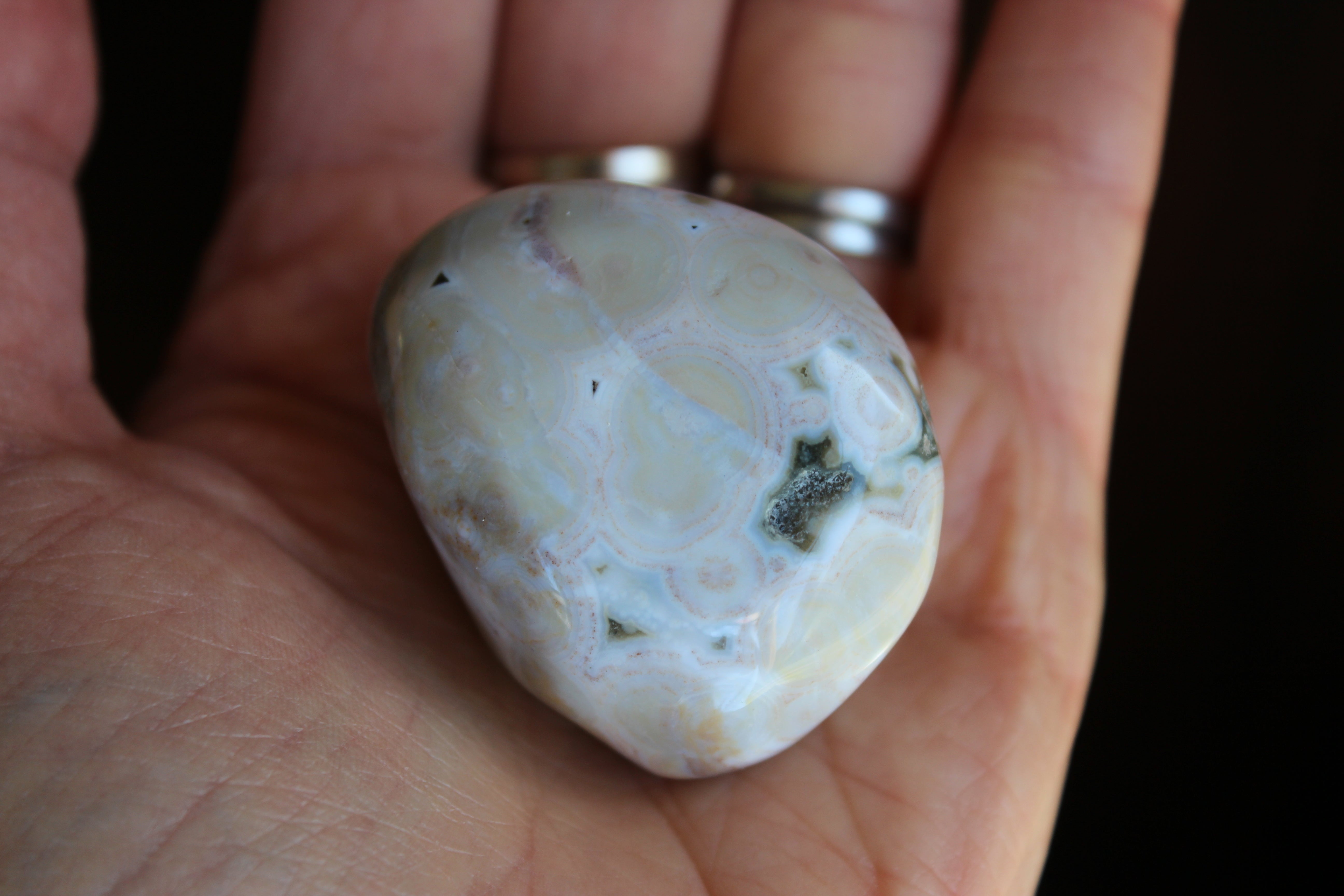 Old stock ocean jasper pocket stone 1, new