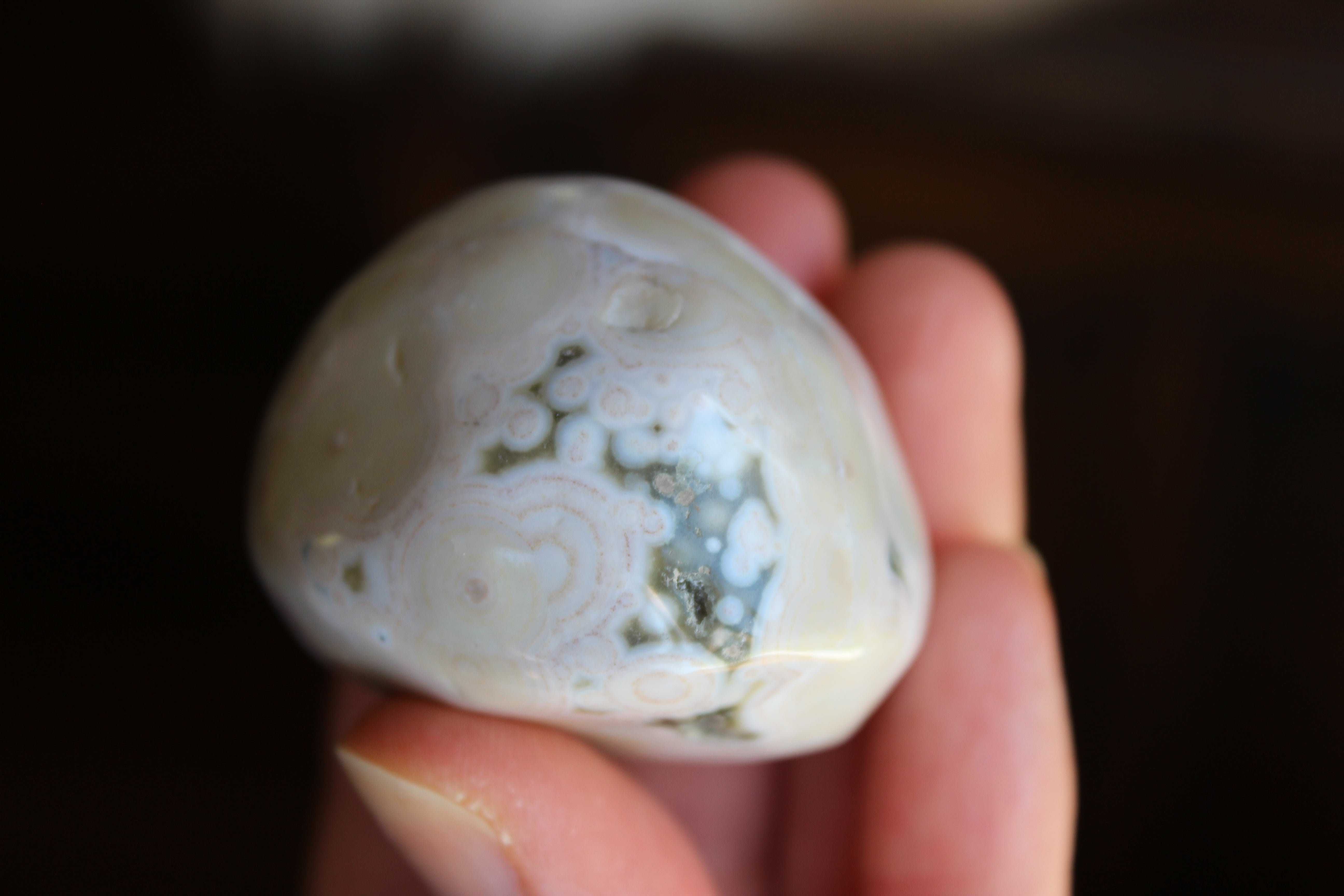 Old stock ocean jasper pocket stone 1, new