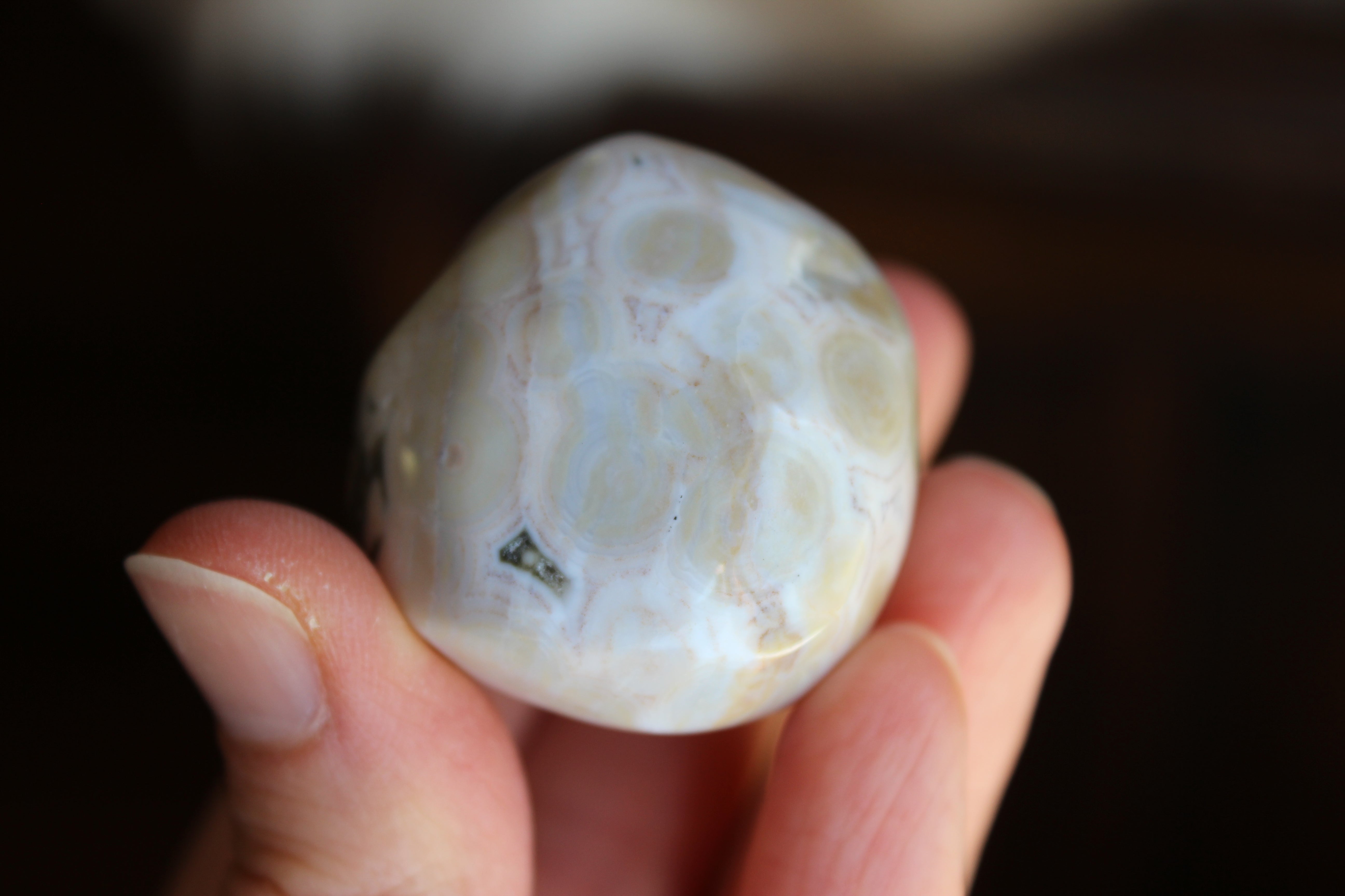 Old stock ocean jasper pocket stone 1, new