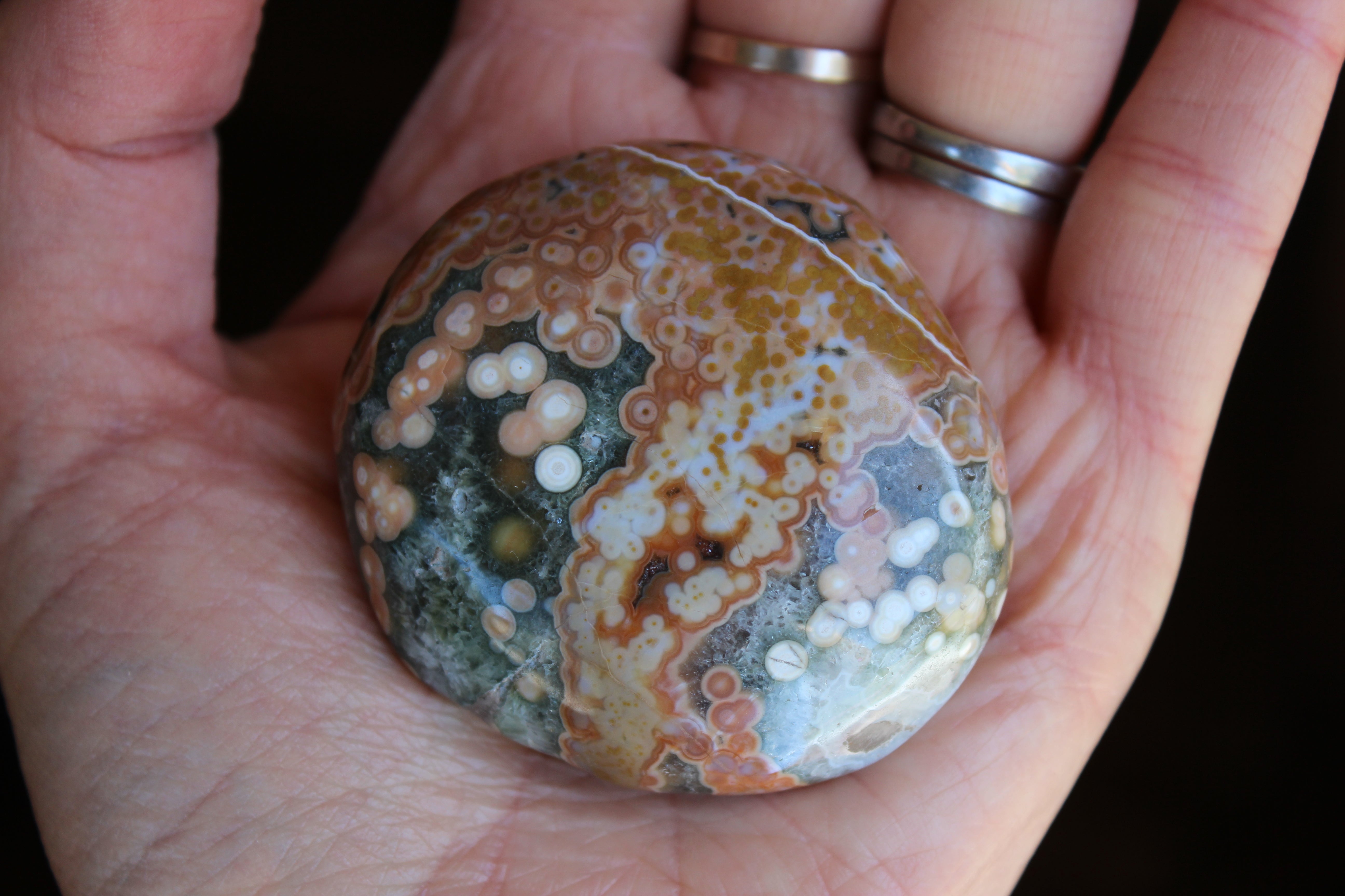 Old stock ocean jasper pocket stone 2, new