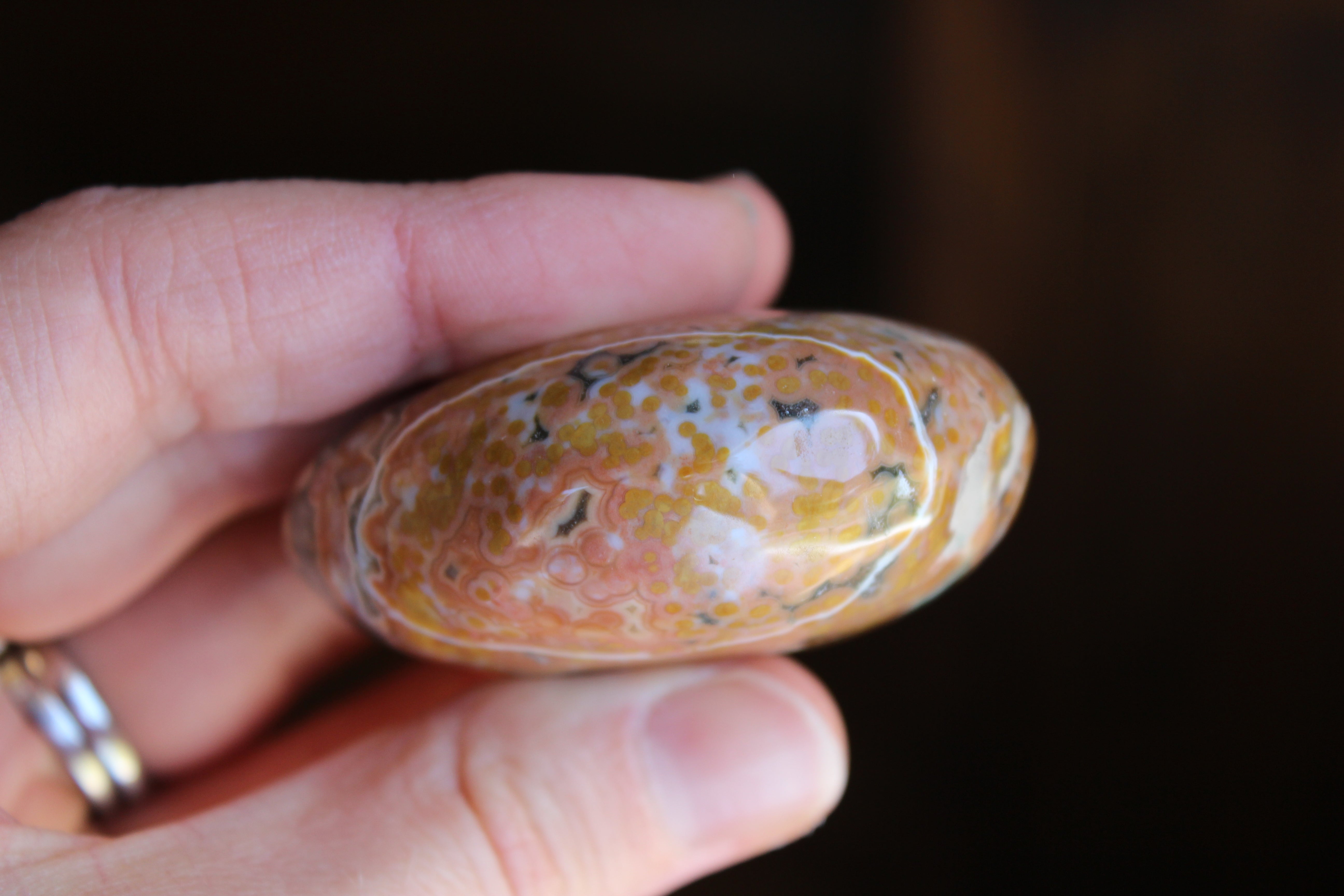 Old stock ocean jasper pocket stone 2, new