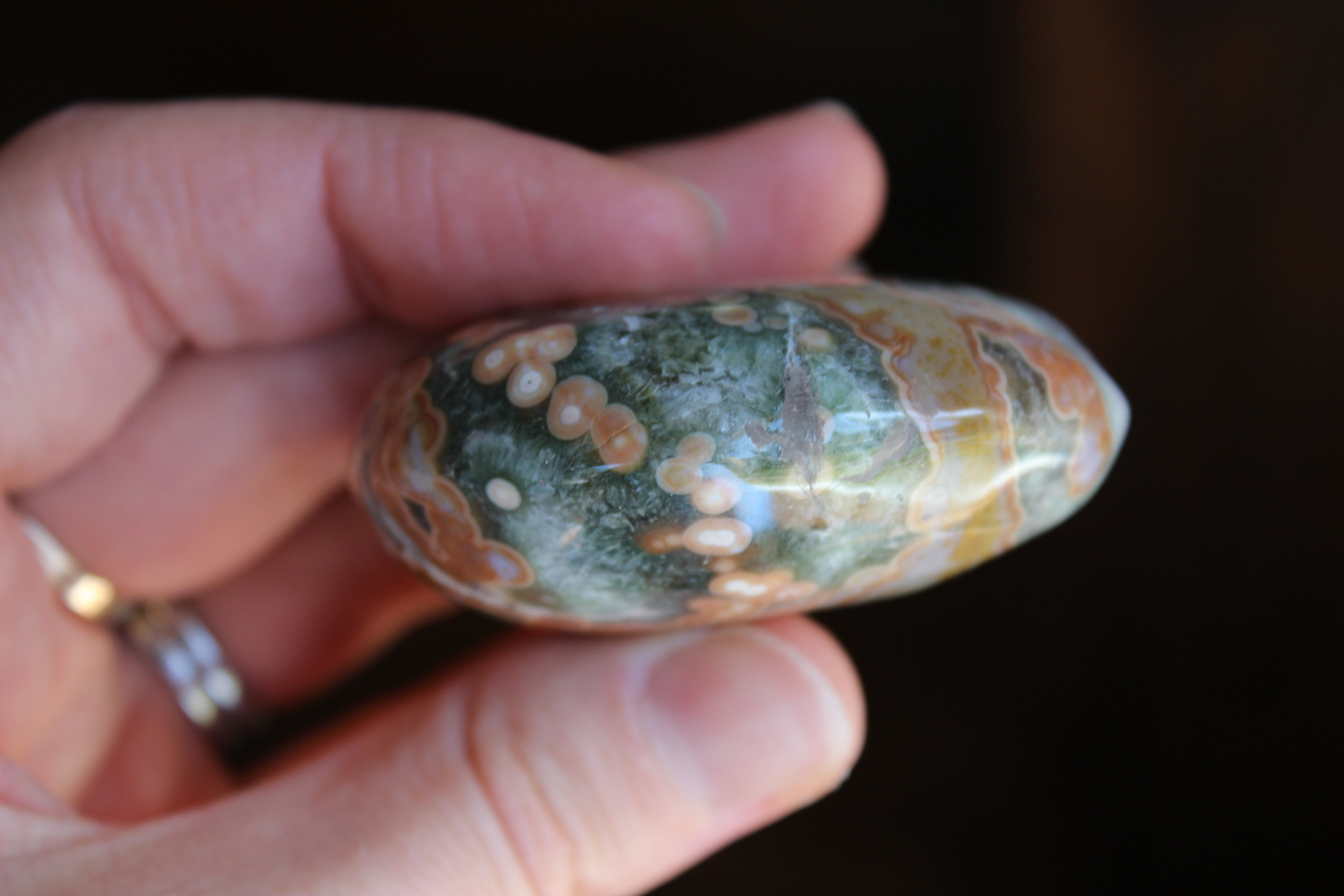 Old stock ocean jasper pocket stone 2, new