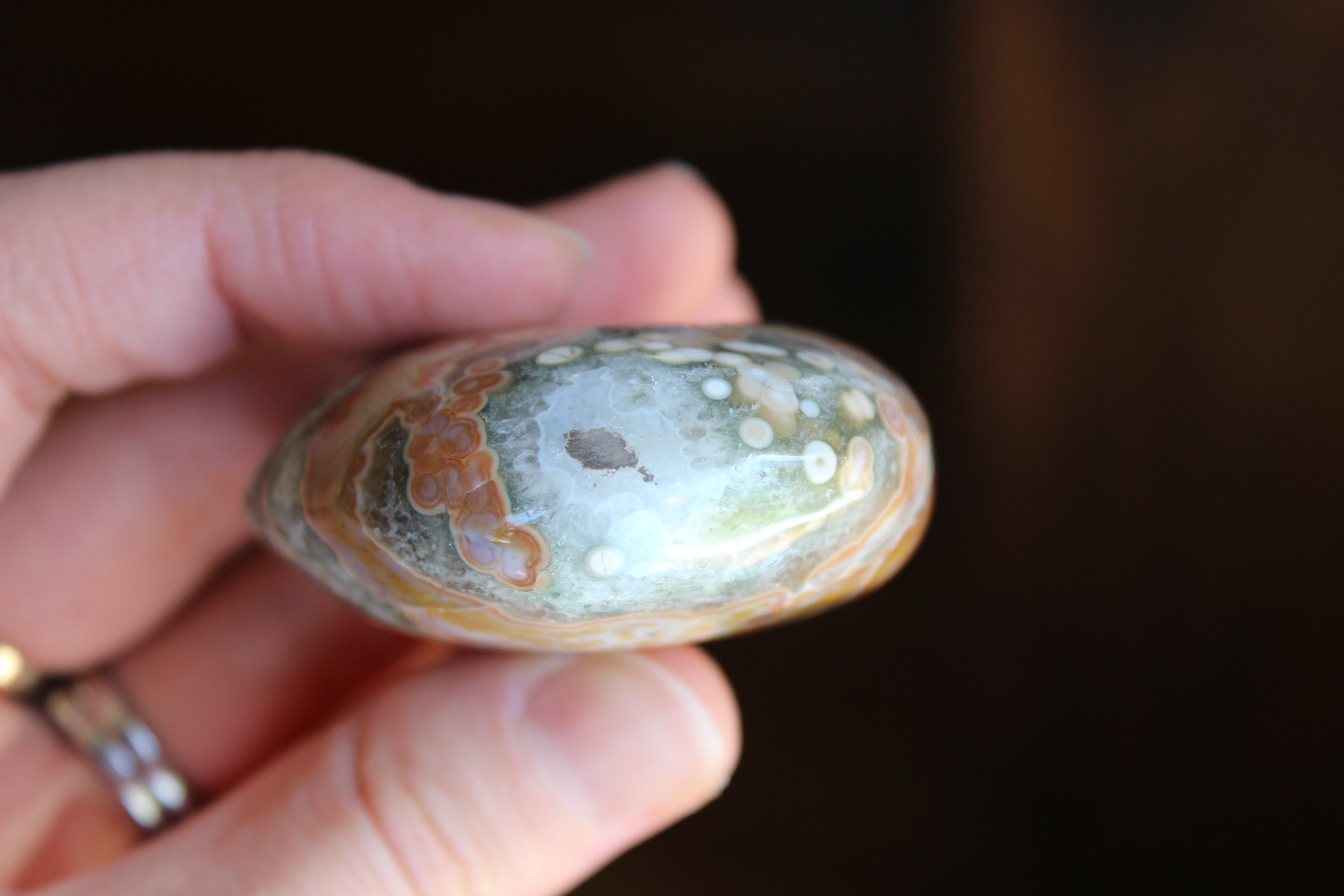Old stock ocean jasper pocket stone 2, new