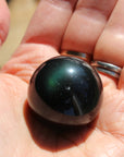 Rainbow obsidian sphere 4, new