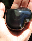 Rainbow obsidian heart 3, new