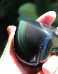 Rainbow obsidian heart 3, new