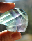 Rainbow fluorite bear 1, new