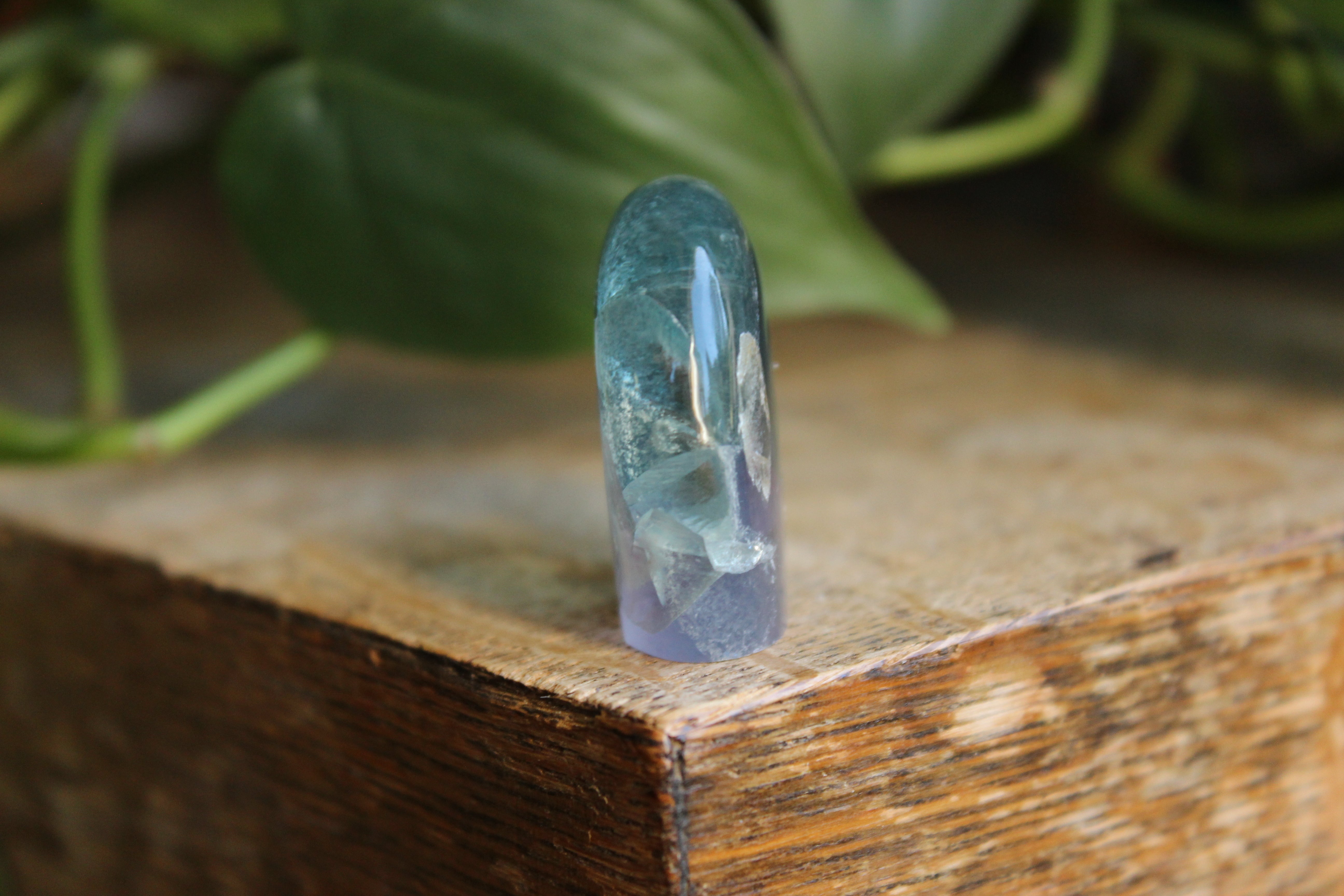 Rainbow fluorite bear 1, new