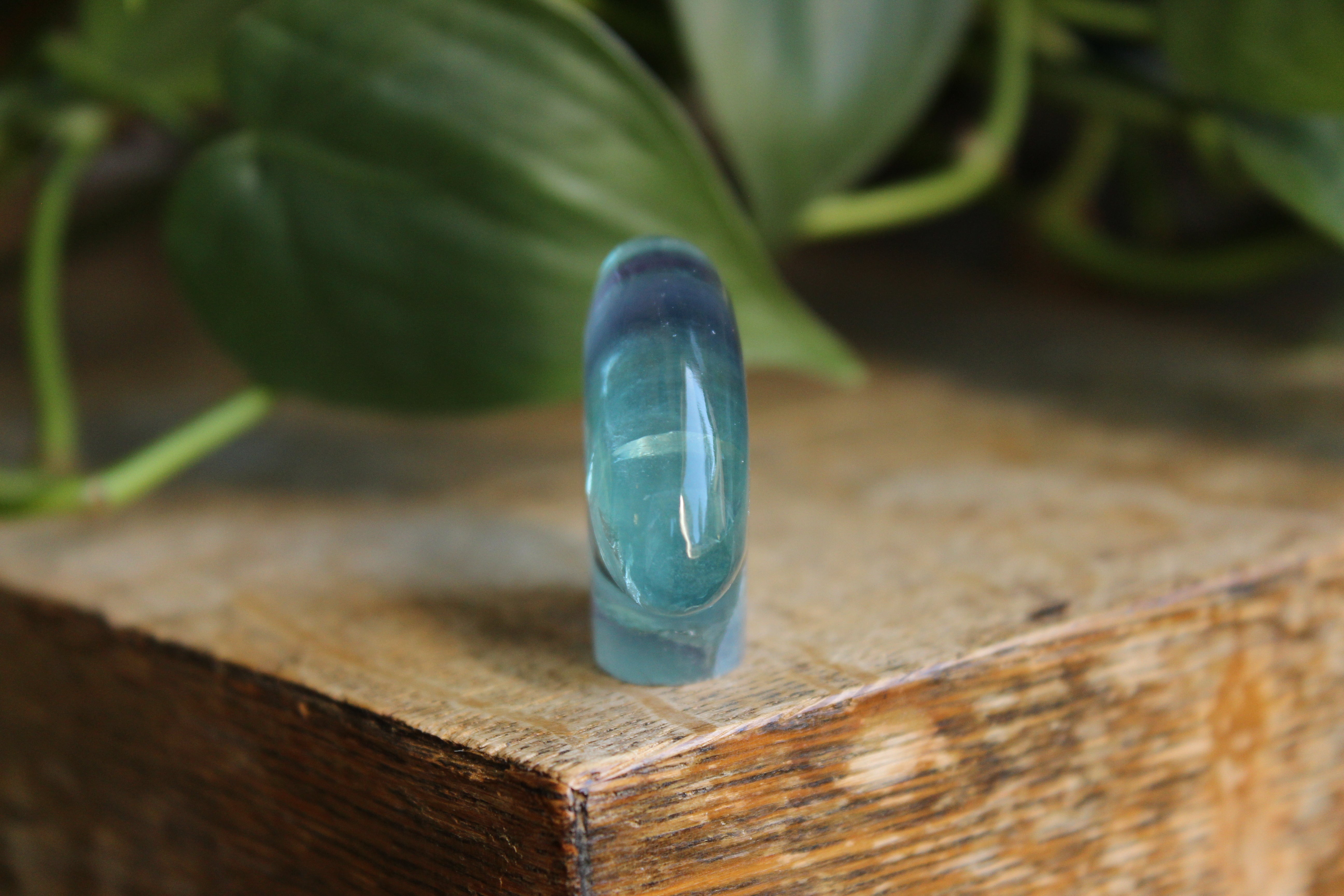 Rainbow fluorite bear 1, new