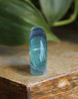 Rainbow fluorite bear 1, new