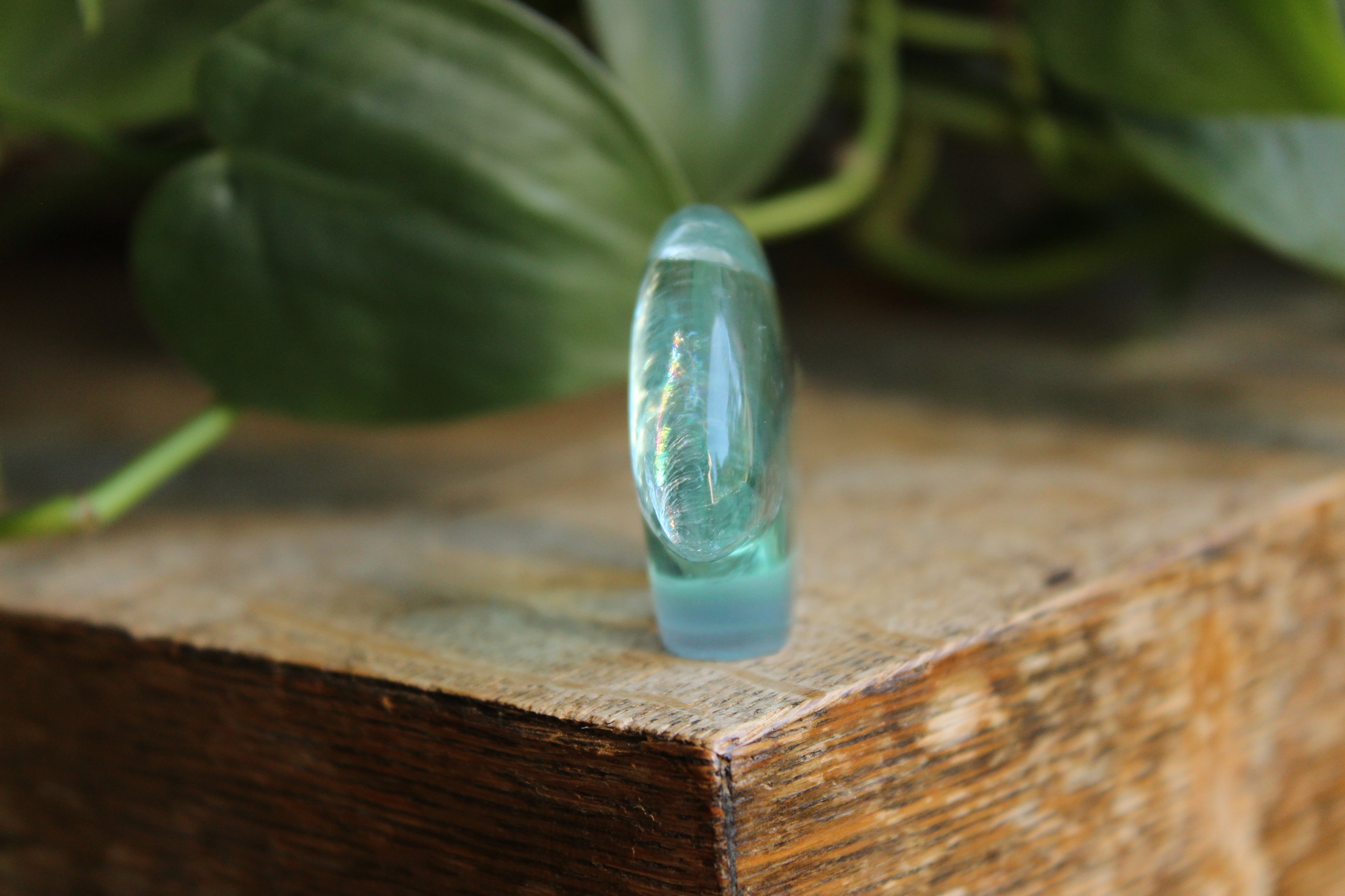 Rainbow fluorite bear 2, new