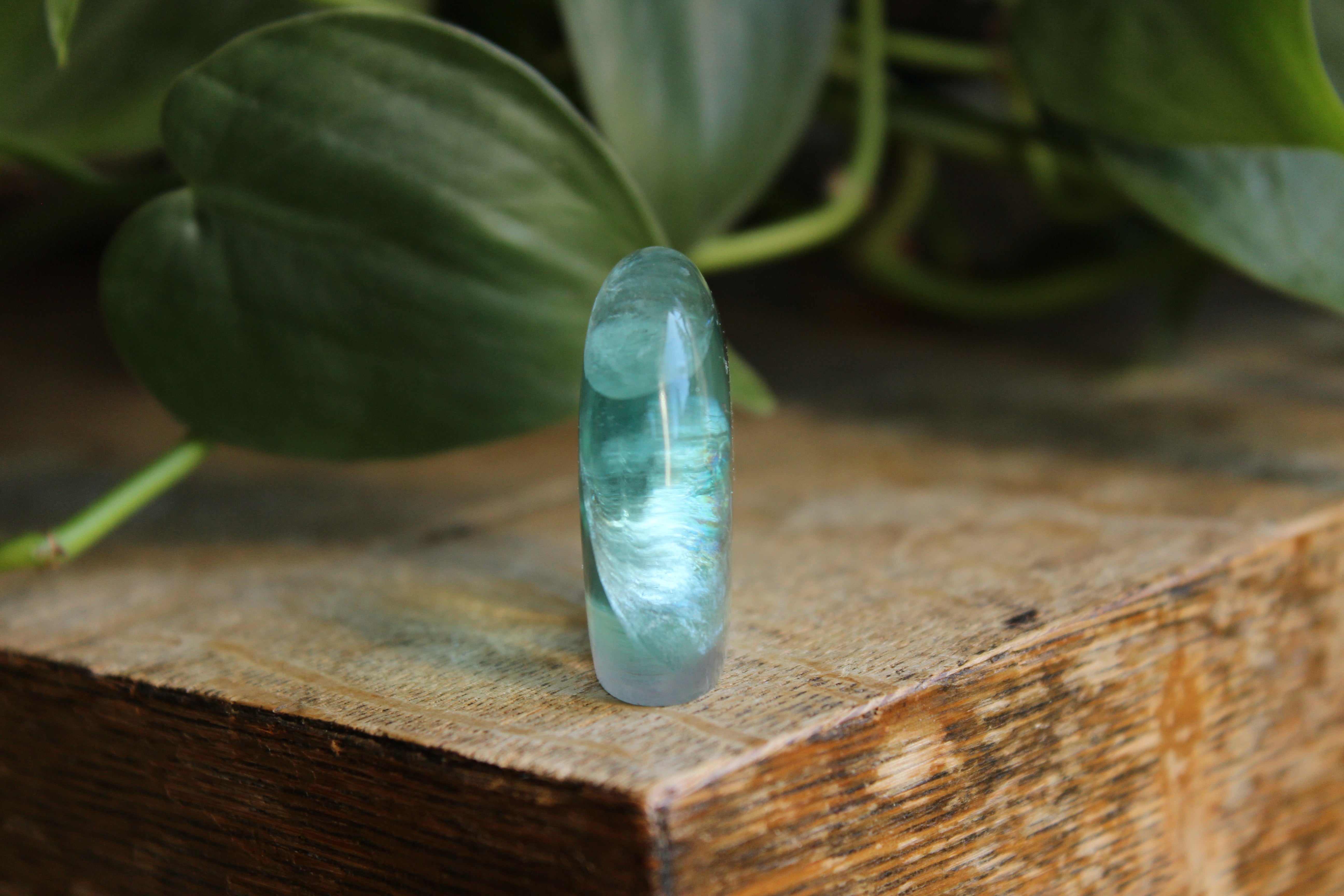 Rainbow fluorite bear 2, new