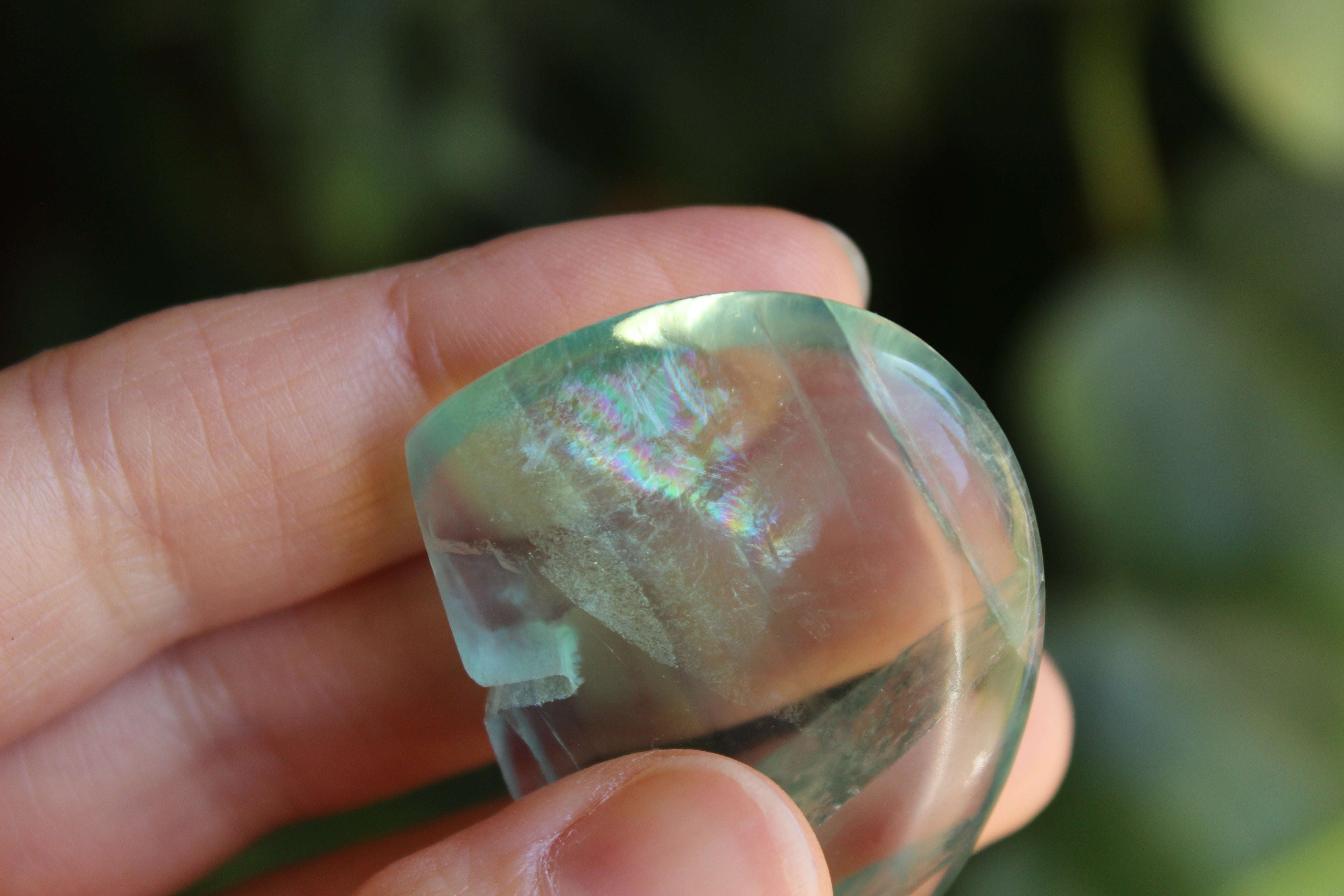 Rainbow fluorite bear 2, new