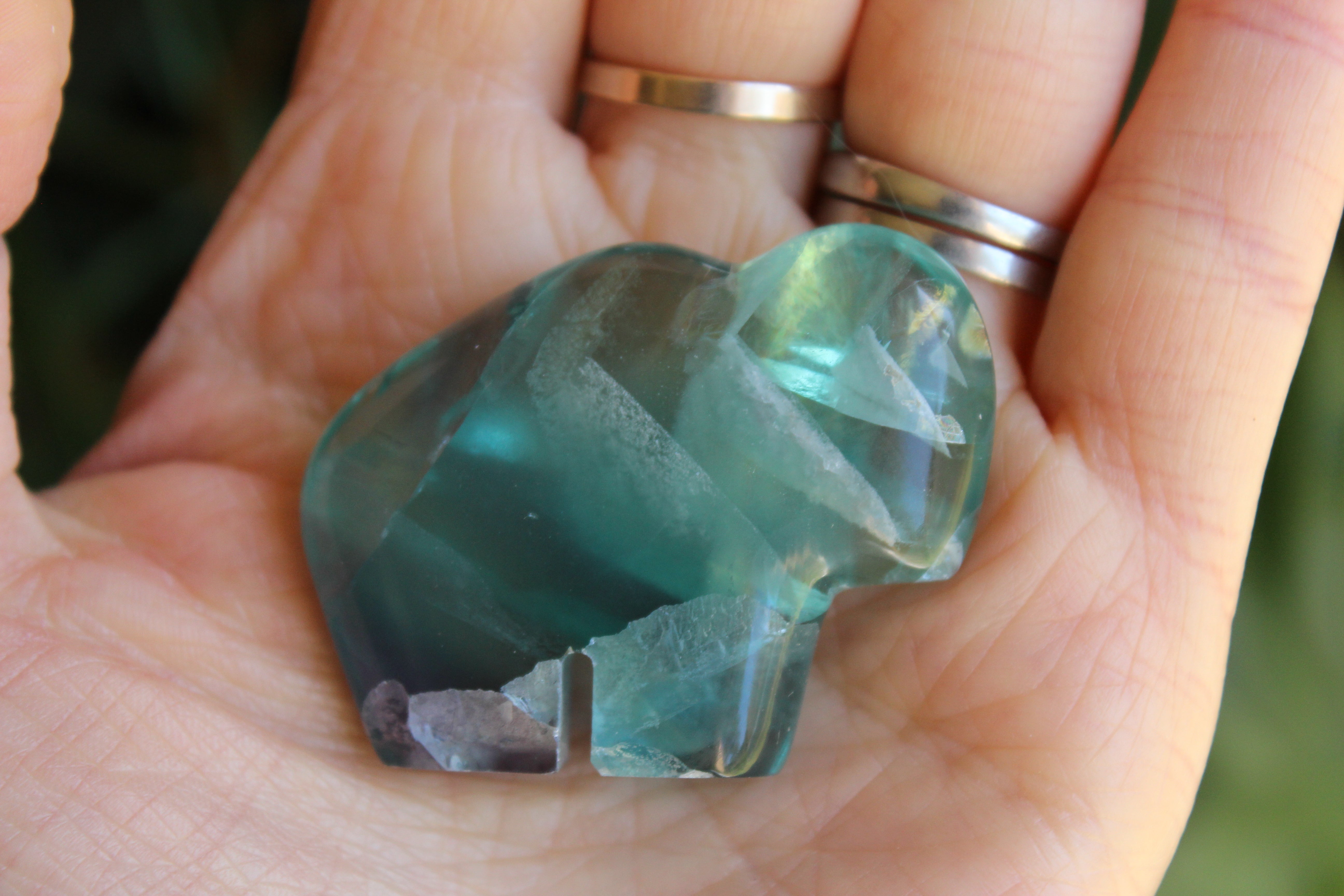 Rainbow fluorite buffalo 1, new