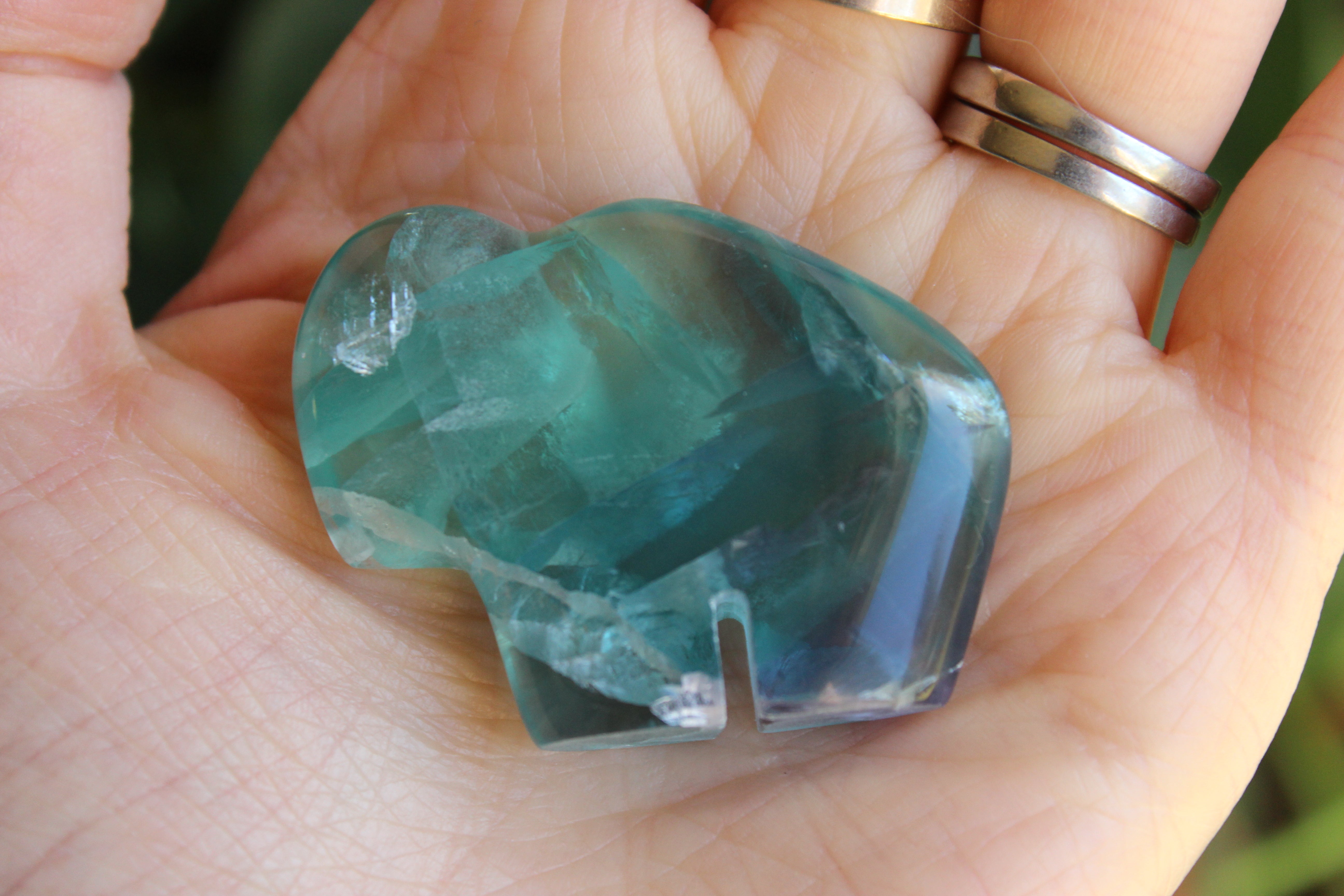 Rainbow fluorite buffalo 1, new