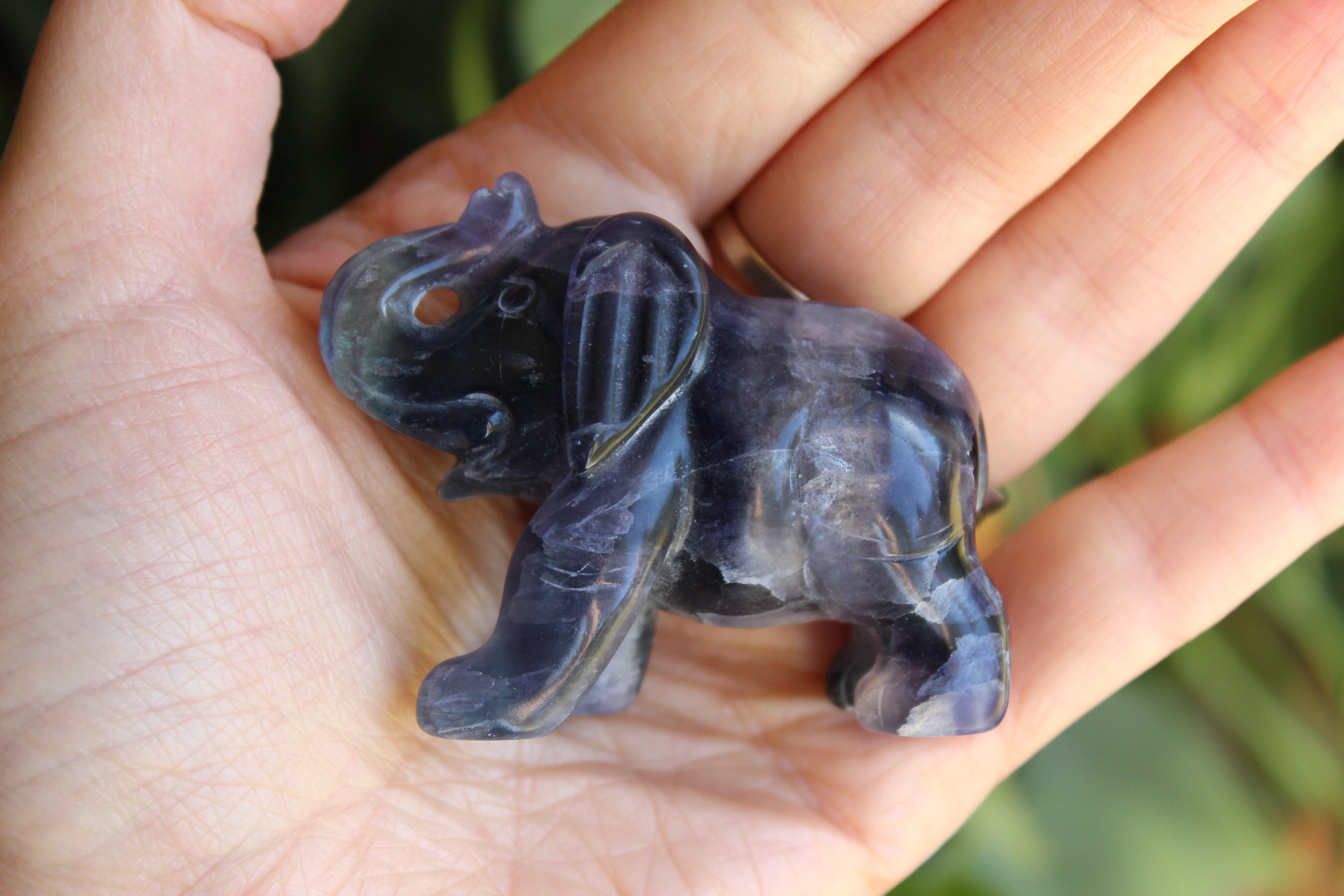 Fluorite elephant 1, new