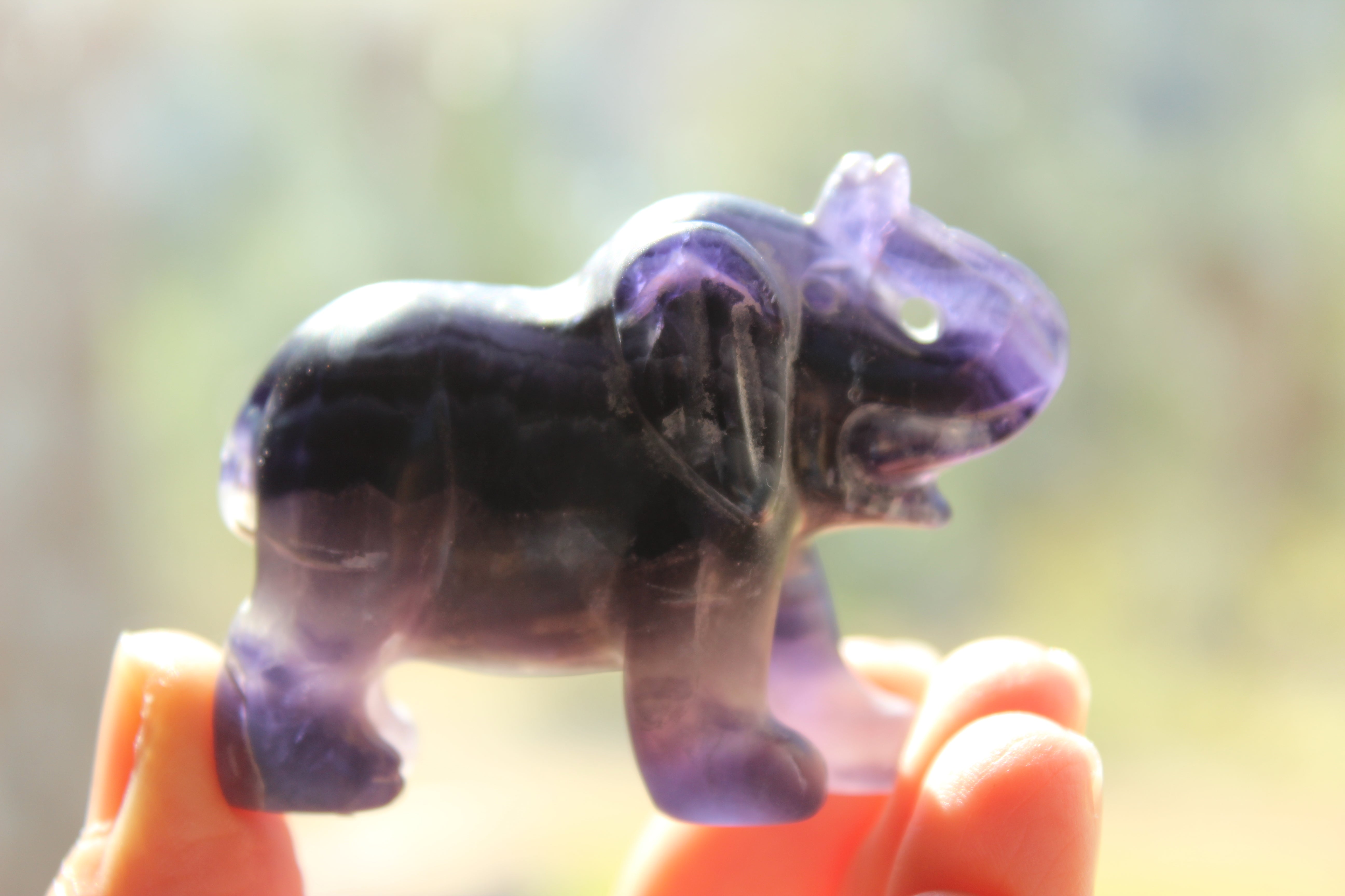 Fluorite elephant 2, new