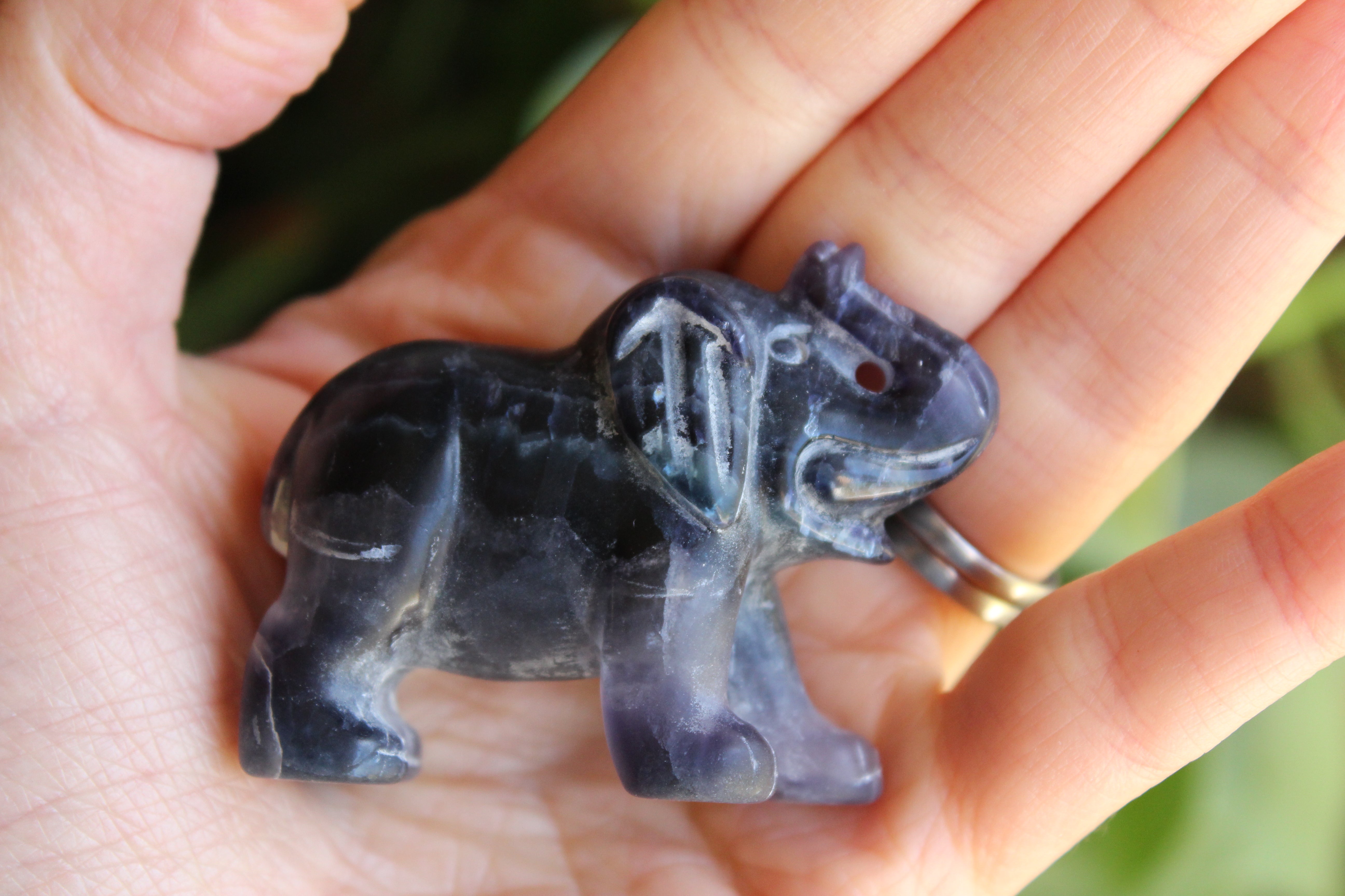 Fluorite elephant 2, new