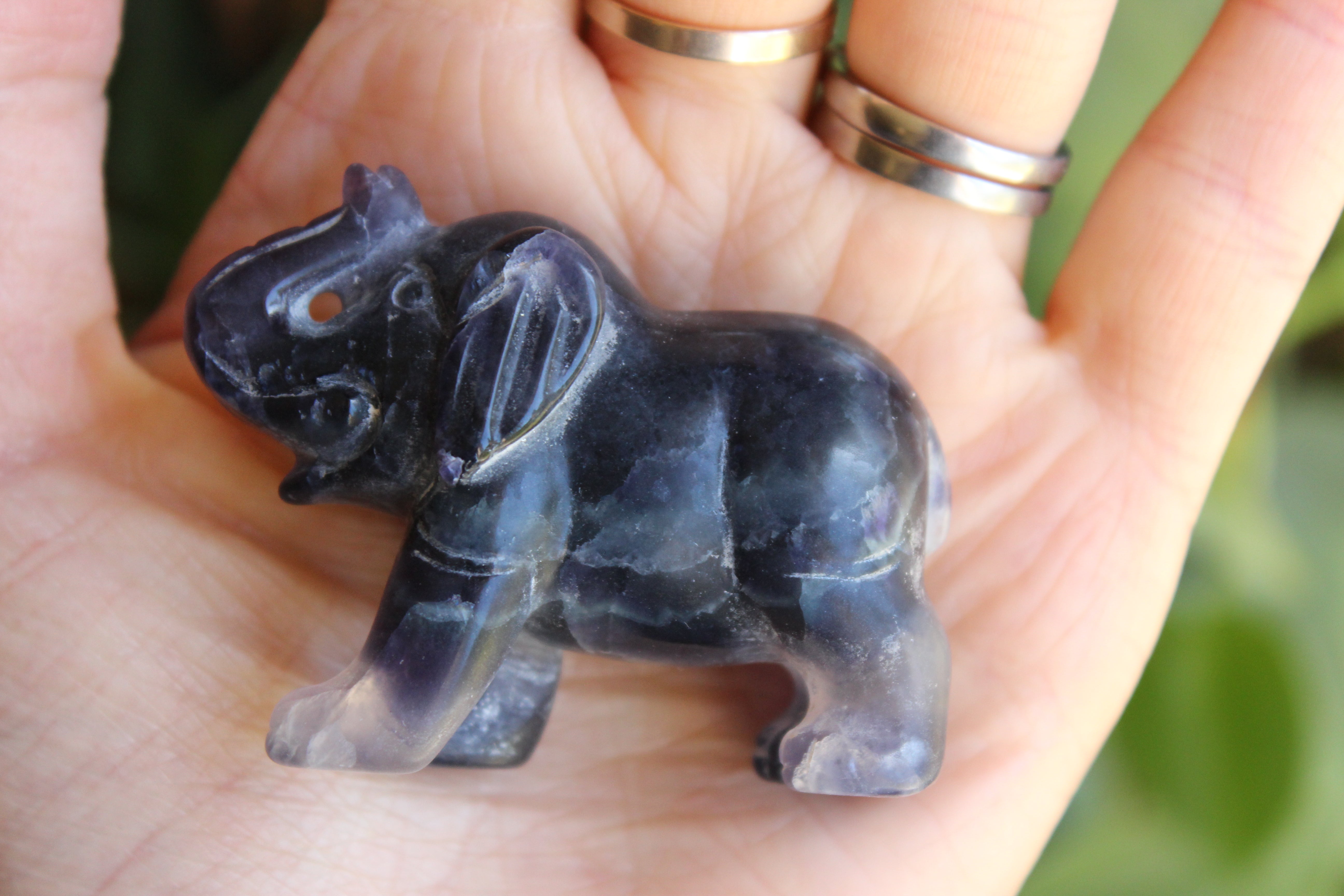 Fluorite elephant 2, new
