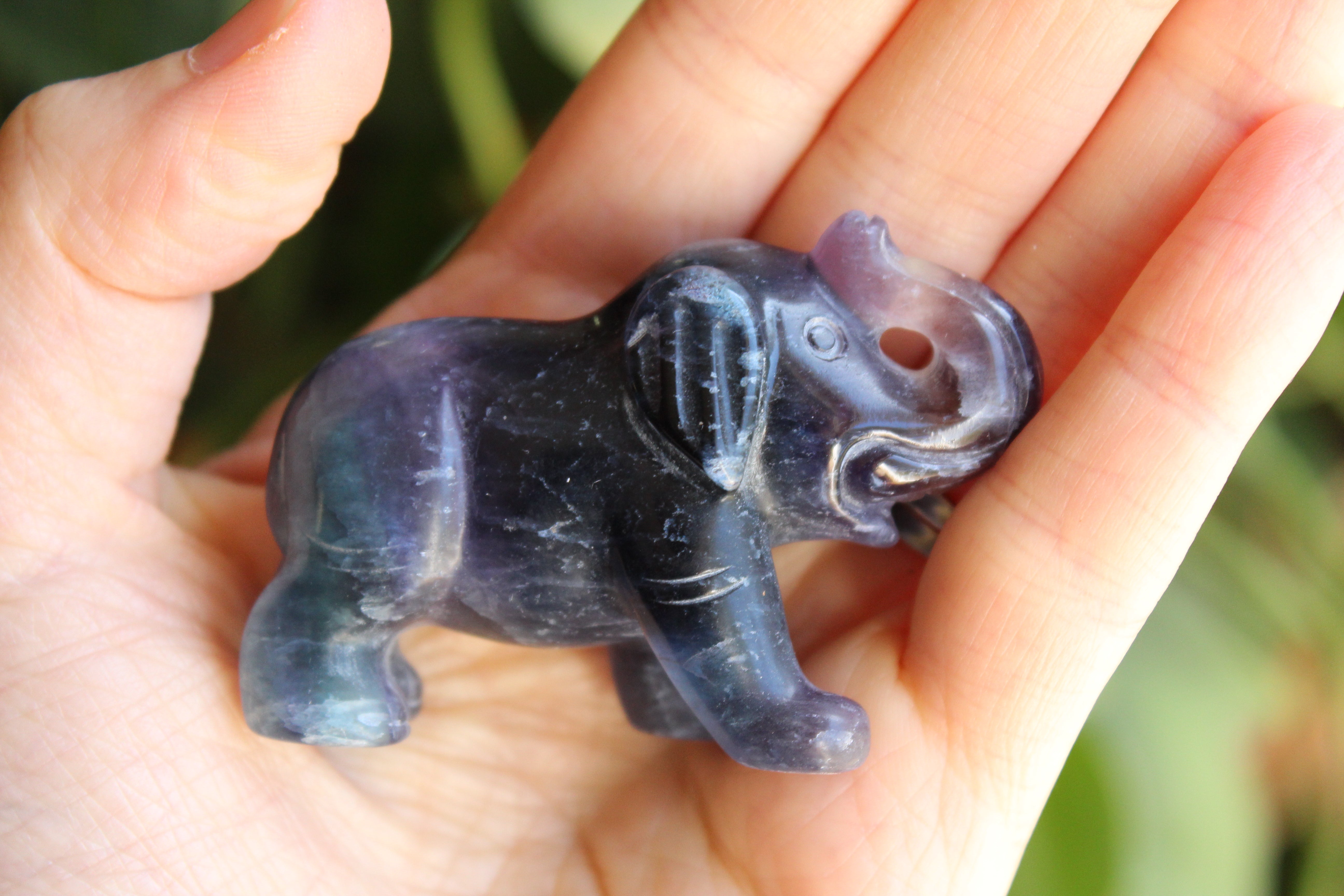 Fluorite elephant 3, new
