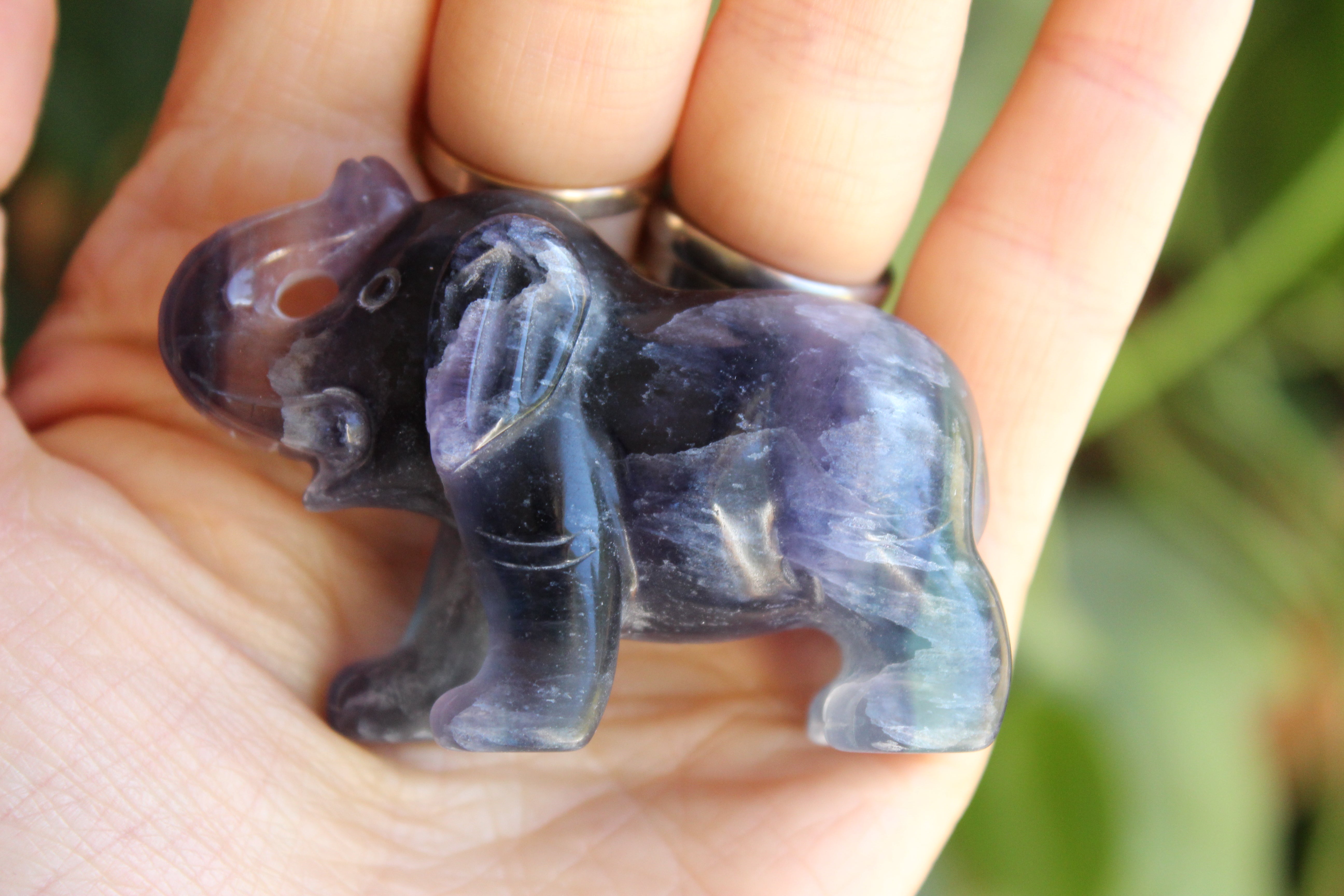 Fluorite elephant 3, new